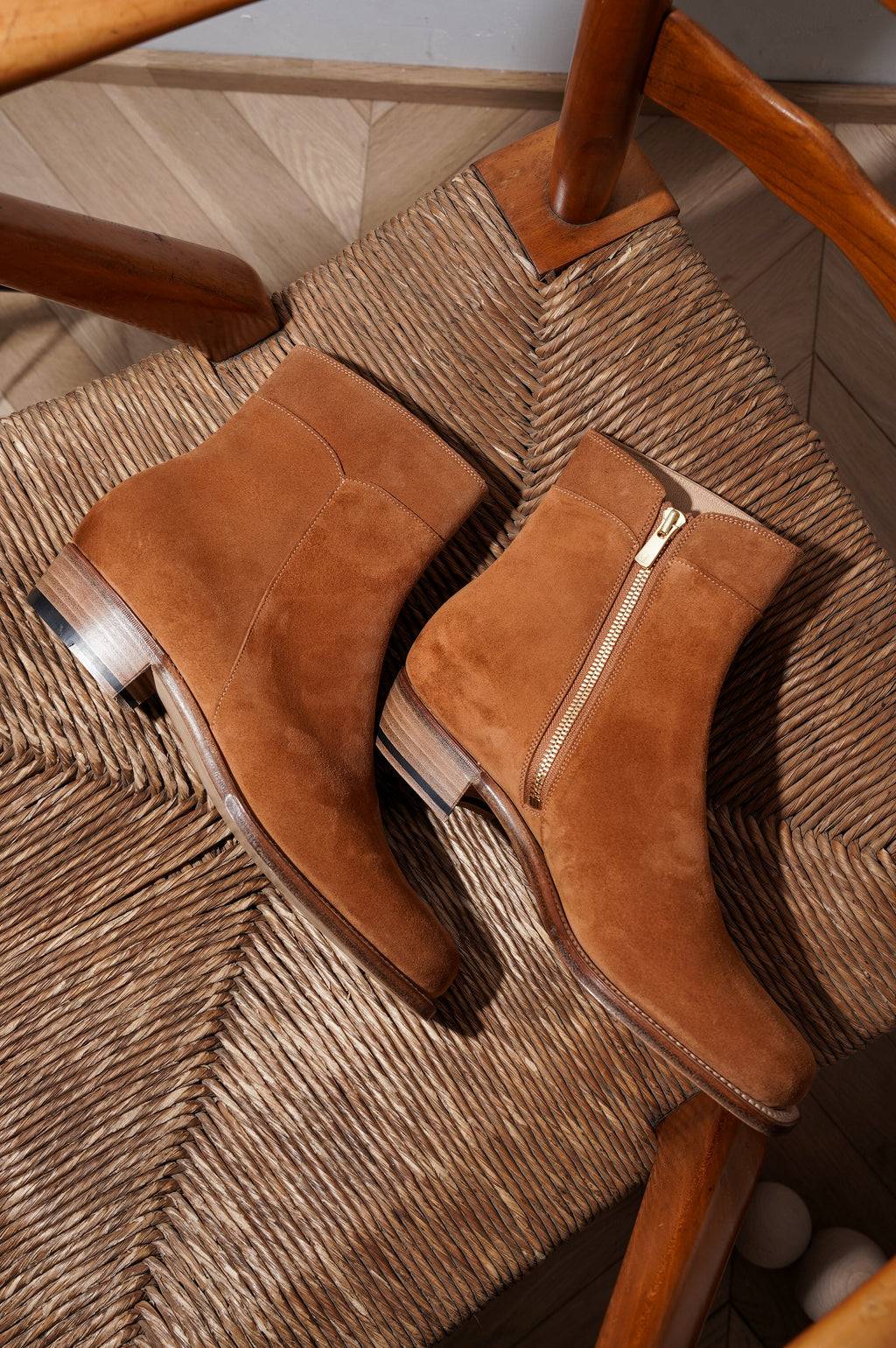 Post Production "Side Zip Boots" [Camel]