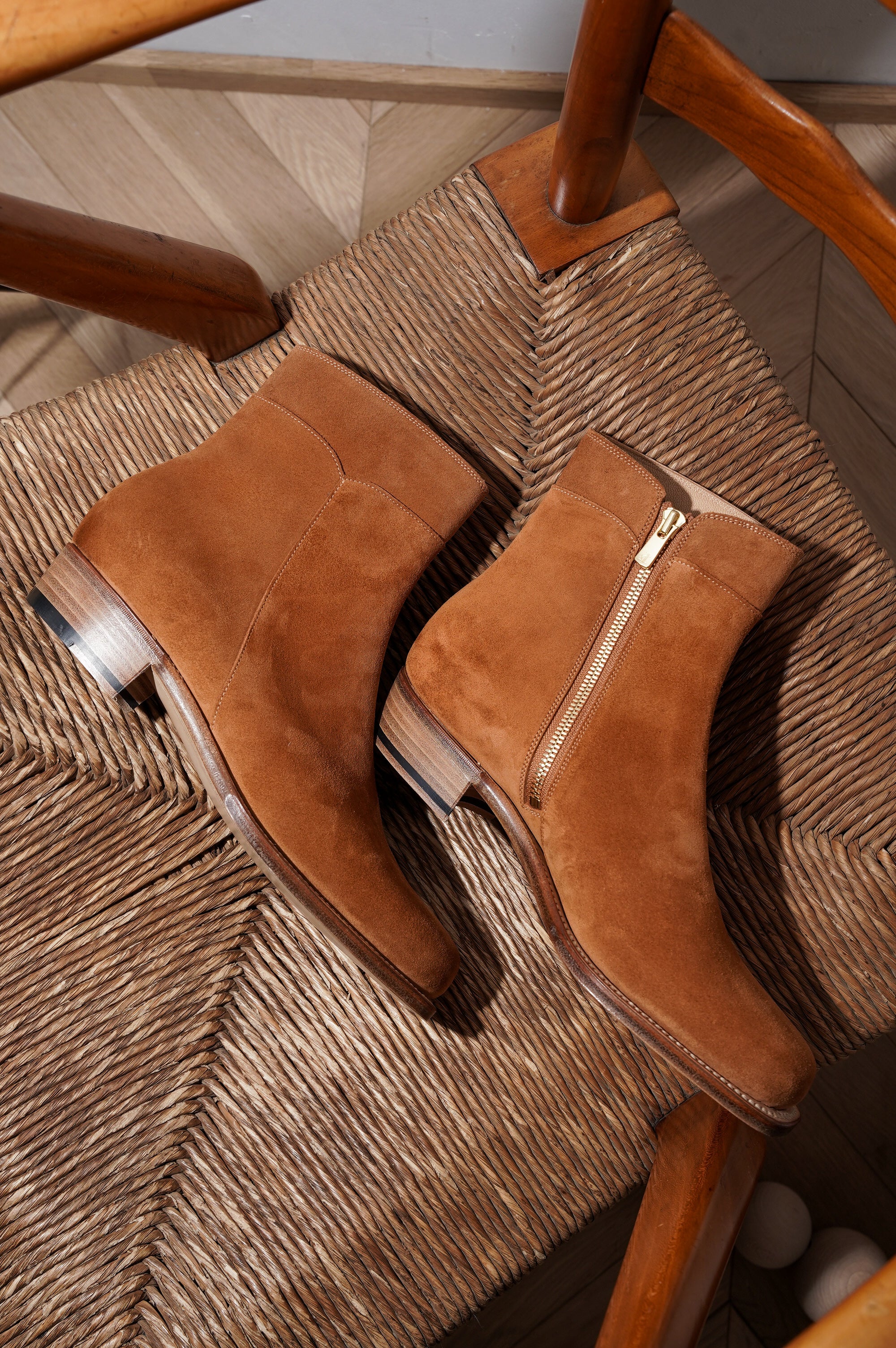 Post Production "Side Zip Boots" [Camel]