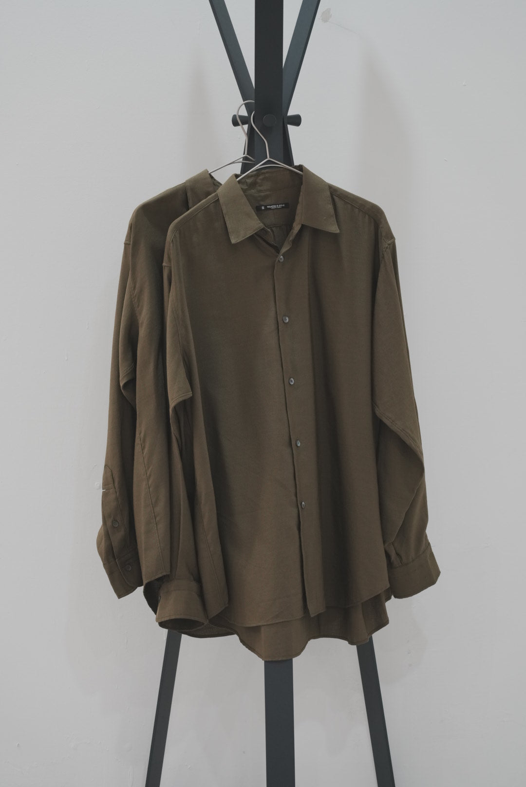 MAATEE&SONS "SHORT POINT SHIRTS KHAKI OX"