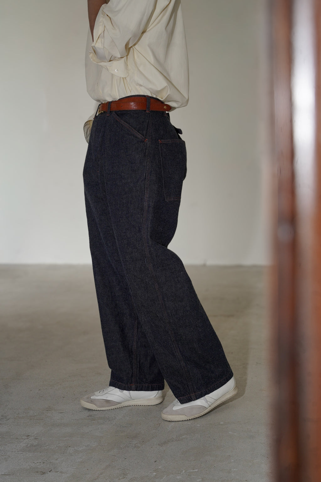 Gurank "13oz raw denim painter pants wt"