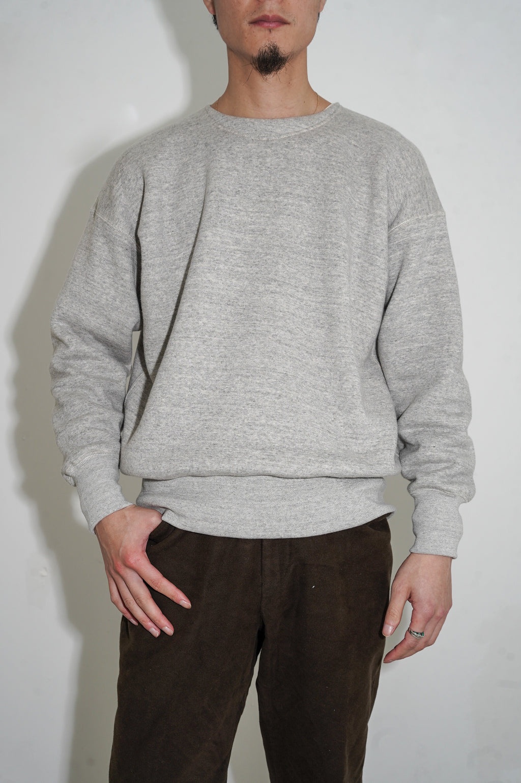 Olde Homesteader "Crew Neck Long Sleeve" [Top Gray]