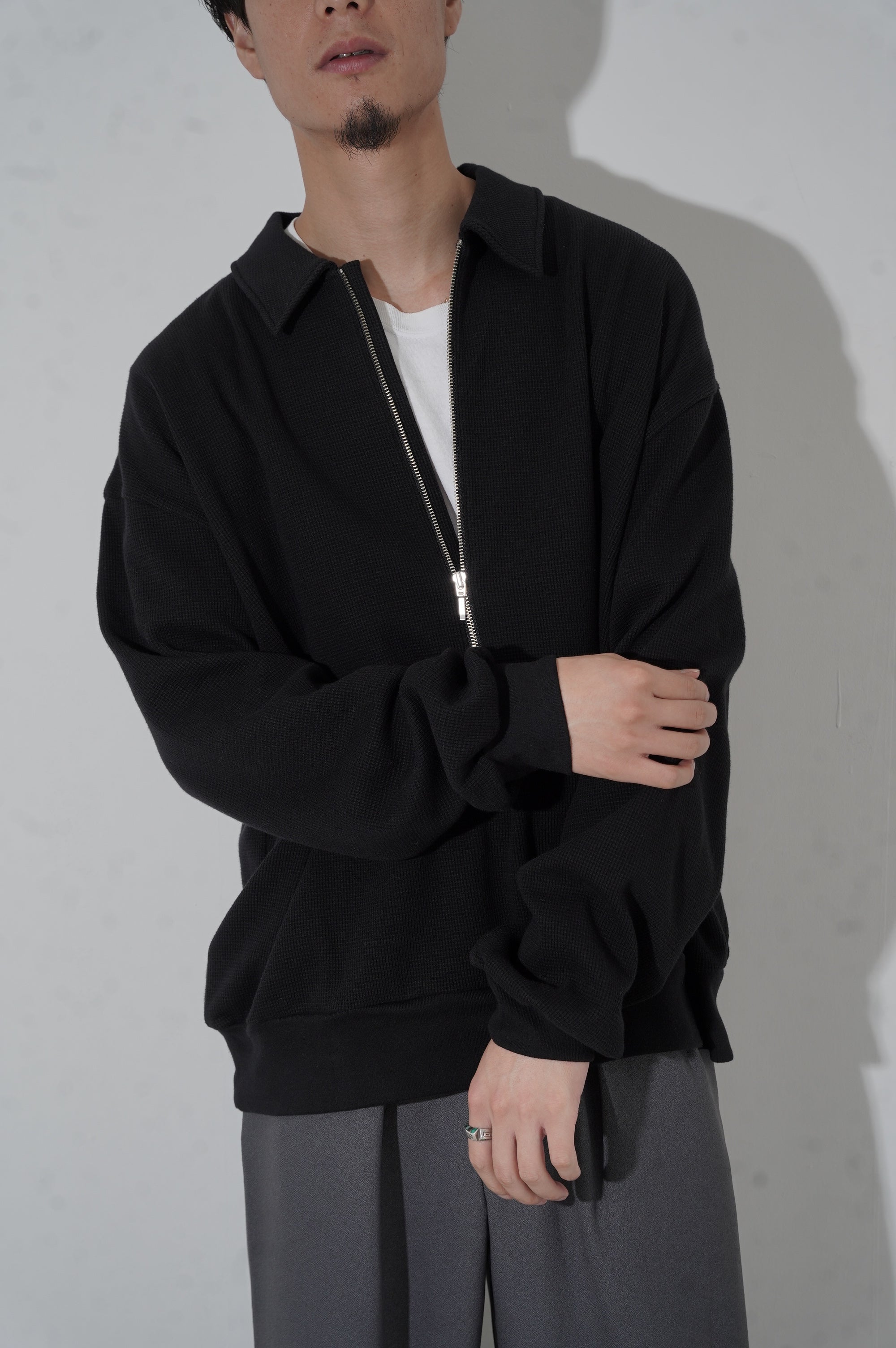 REVERBERATE "HALF ZIP THERMAL" [BLACK]