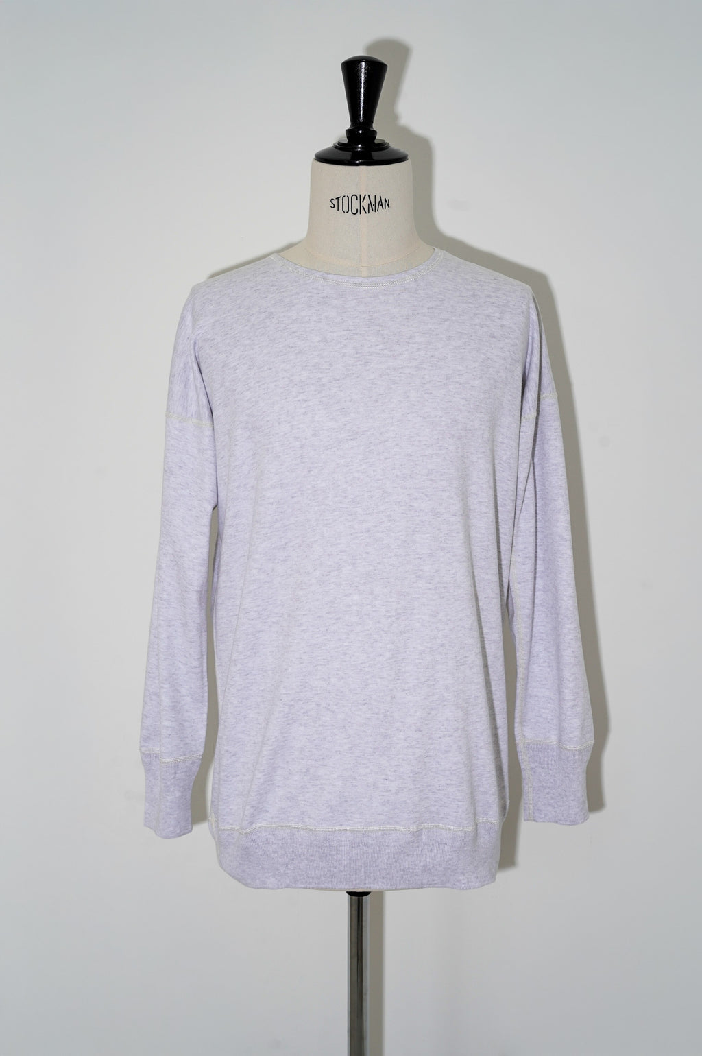 Olde Homesteader "INTERLOCK CREW NECK LONG SLEEVE" [WHITE HEATHER]