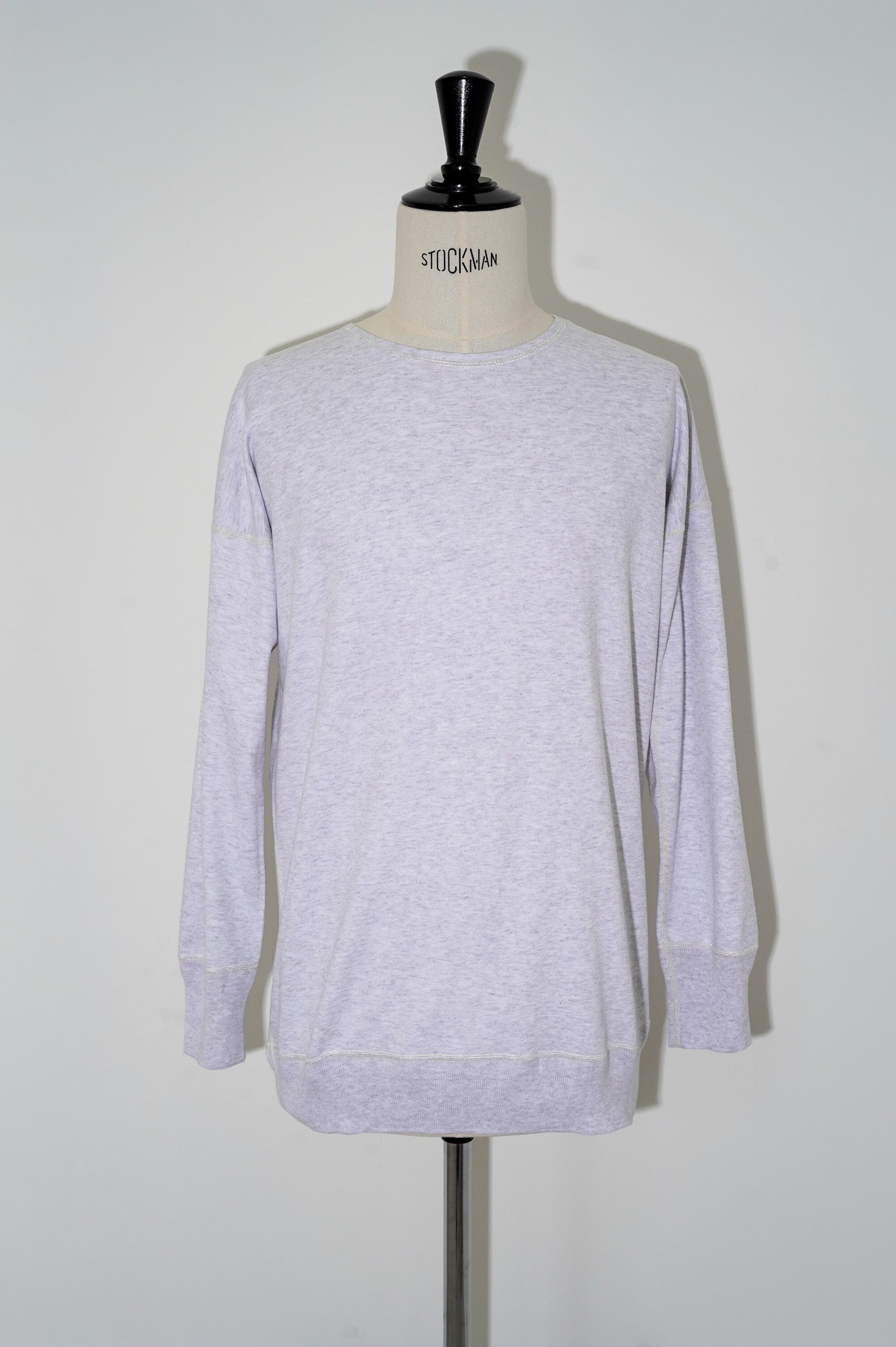 Olde Homesteader "INTERLOCK CREW NECK LONG SLEEVE" [WHITE HEATHER]