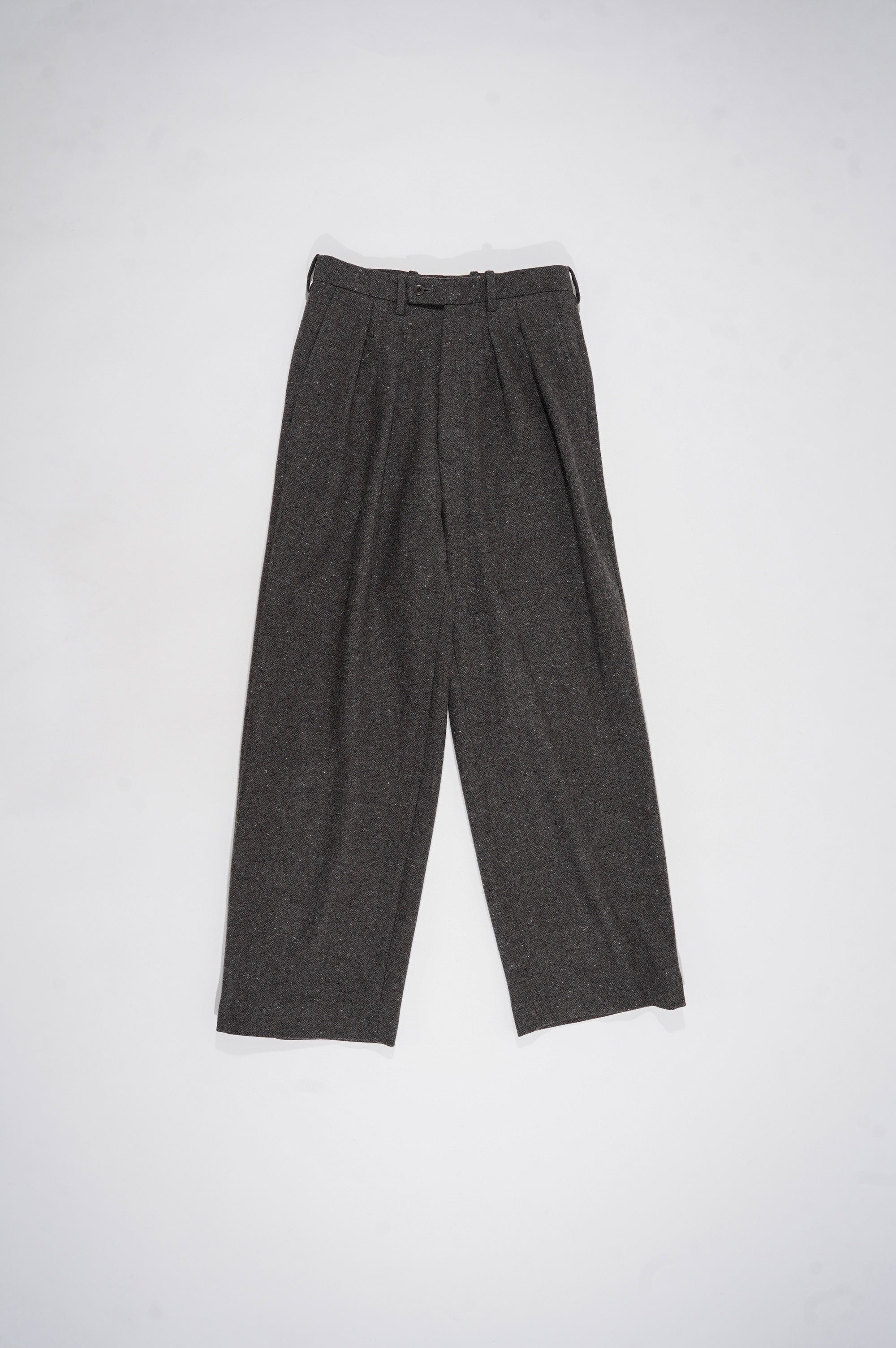 m's braque "TUCKED BAGGY PANTS" [MOCHA GREY]