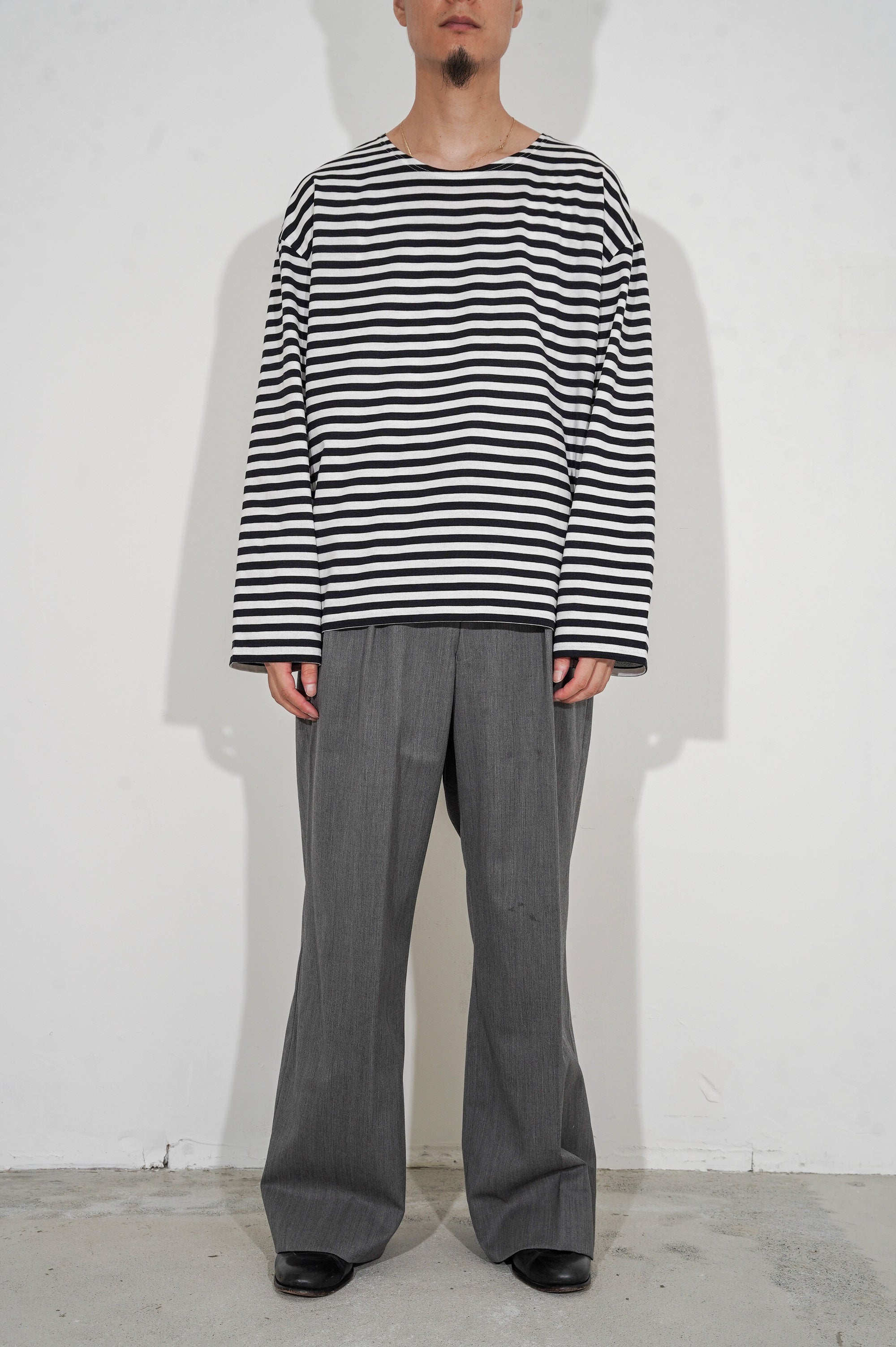 REVERBERATE "BORDER LONG T SHIRT" [BLACK]