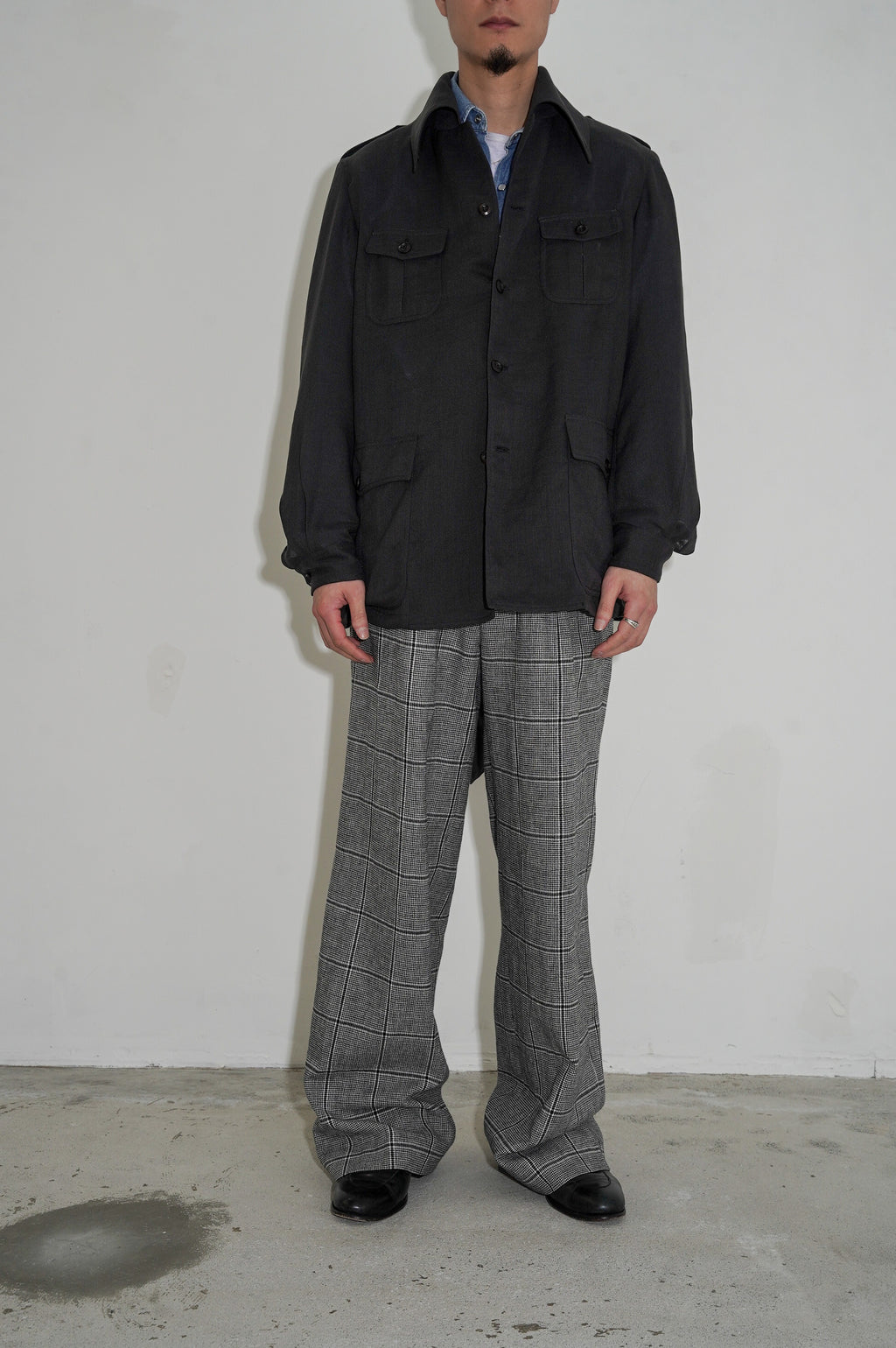 m's braque "SAFARI JACKET" [CHARCOAL GRAY]