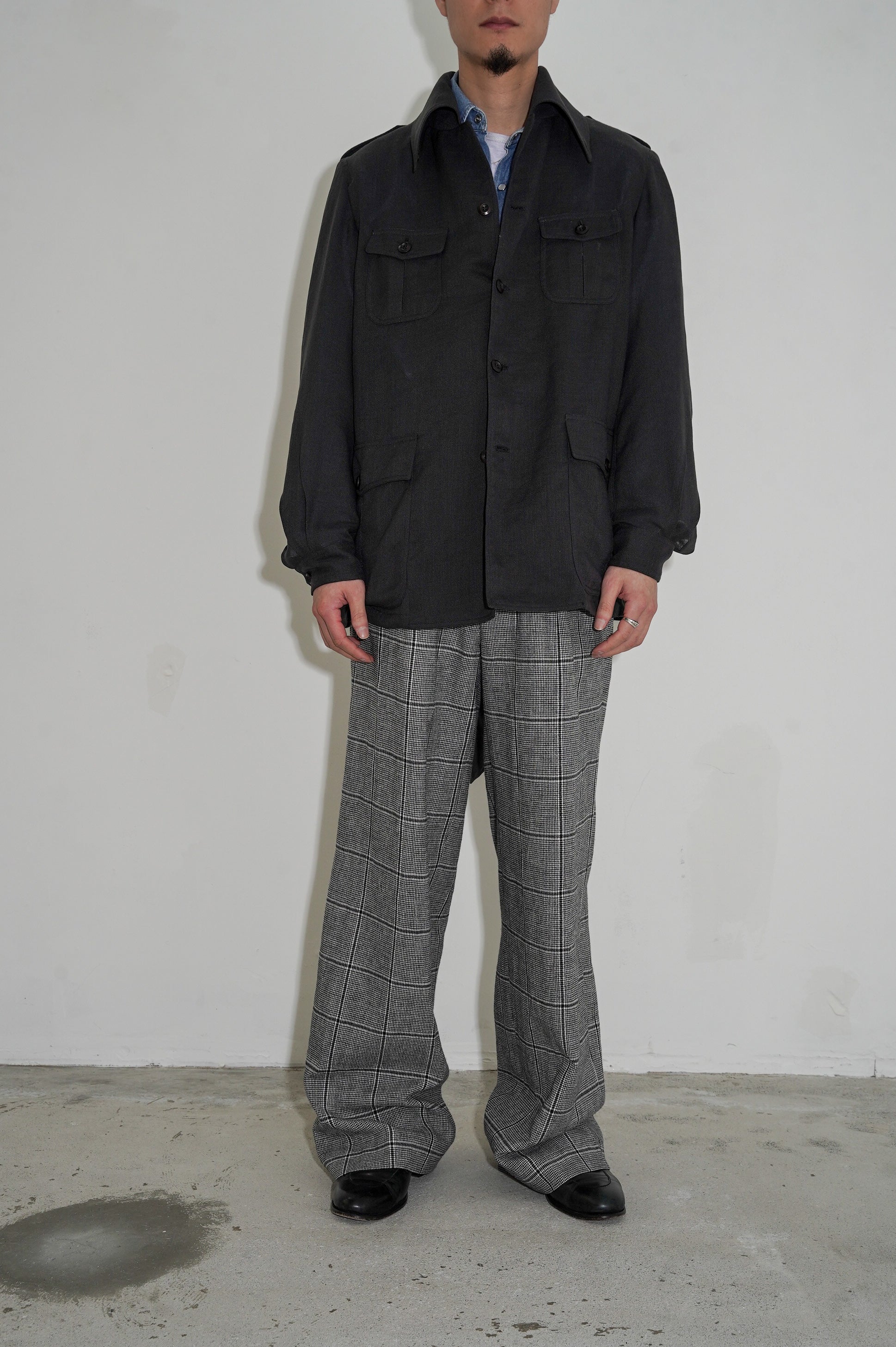 m's braque "SAFARI JACKET" [CHARCOAL GRAY]