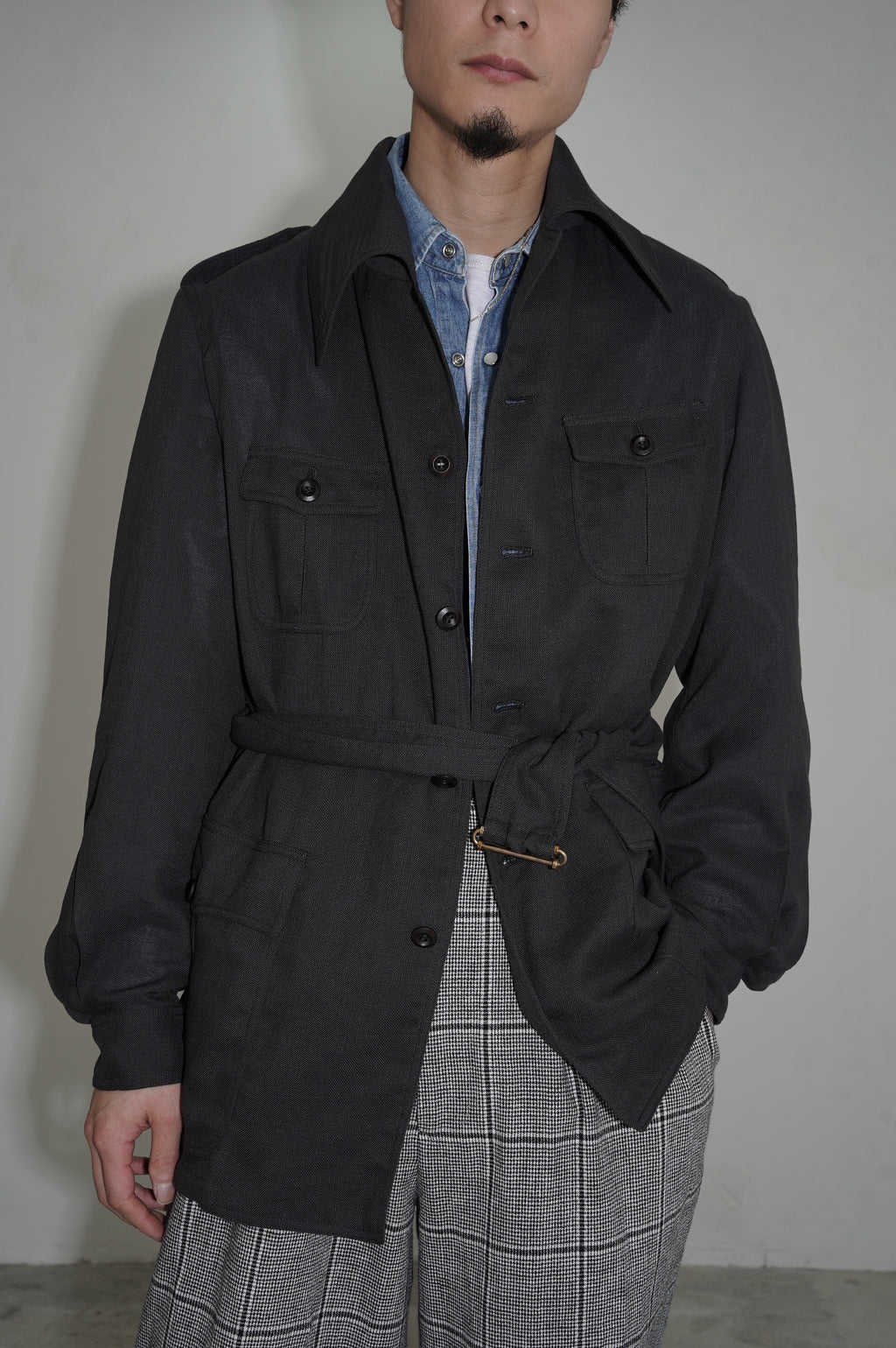 m's braque "SAFARI JACKET" [CHARCOAL GRAY]
