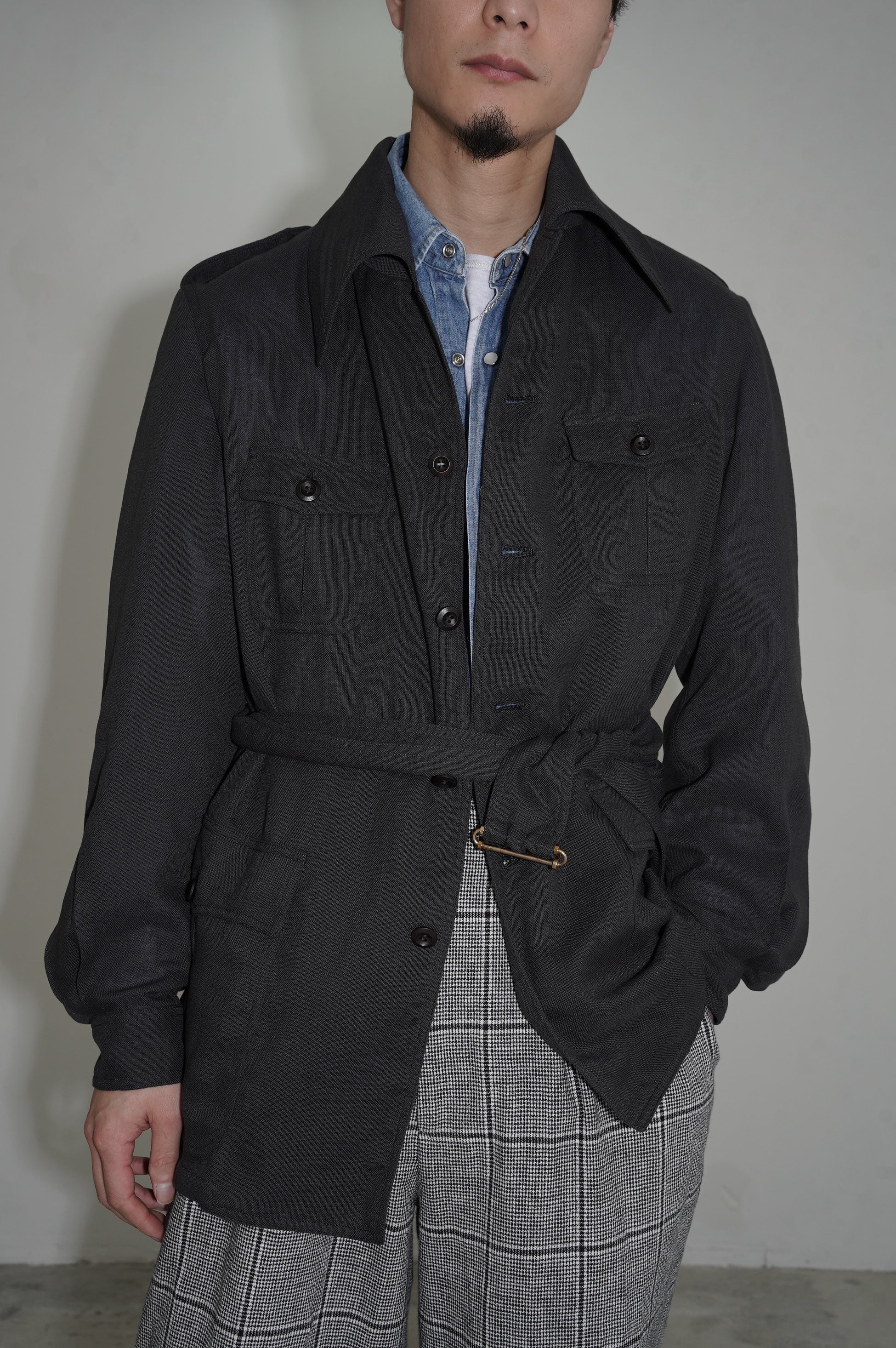 m's braque "SAFARI JACKET" [CHARCOAL GRAY]