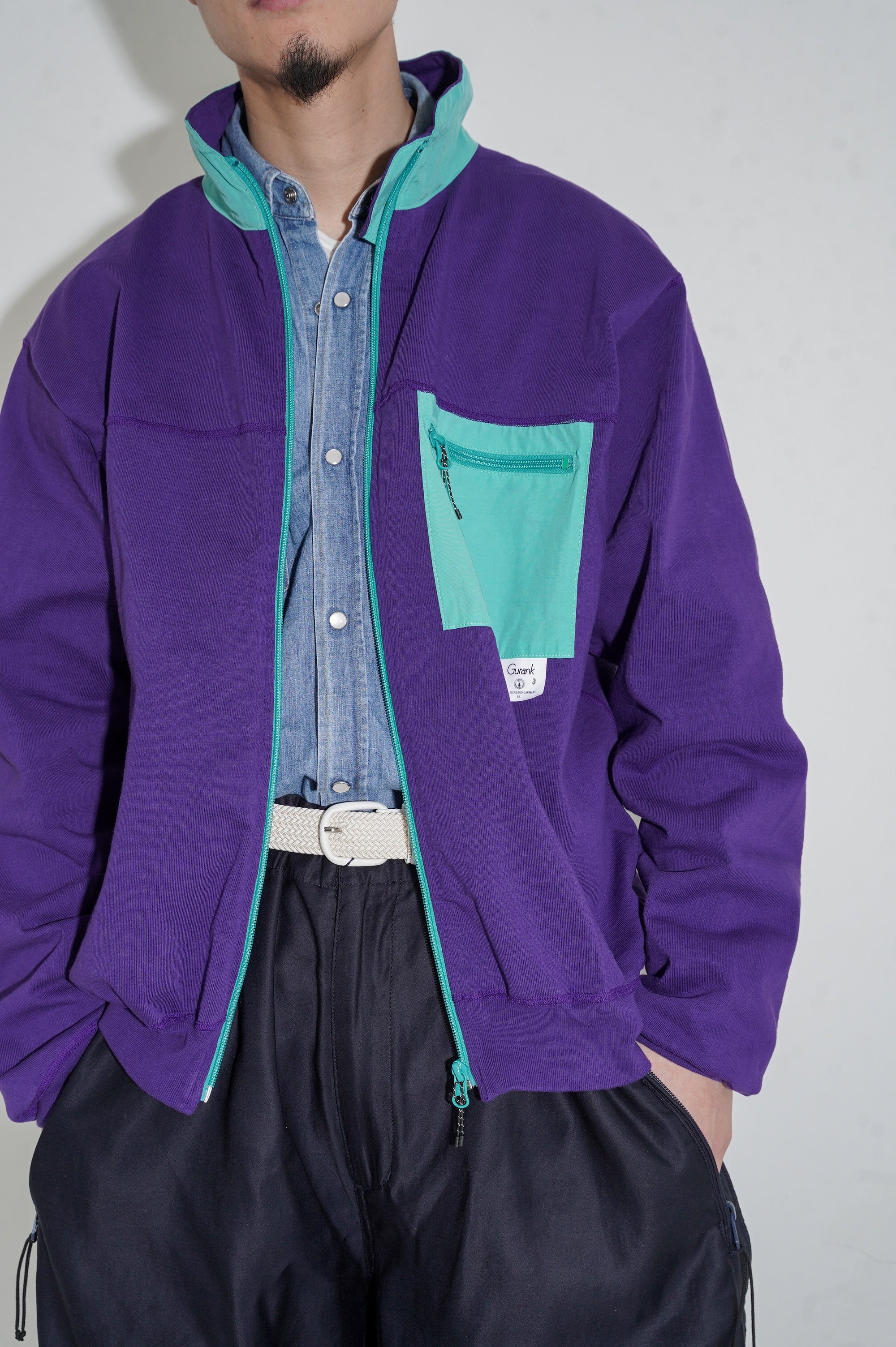 Gurank "14/2 LW Cardigan" [PURPLE]