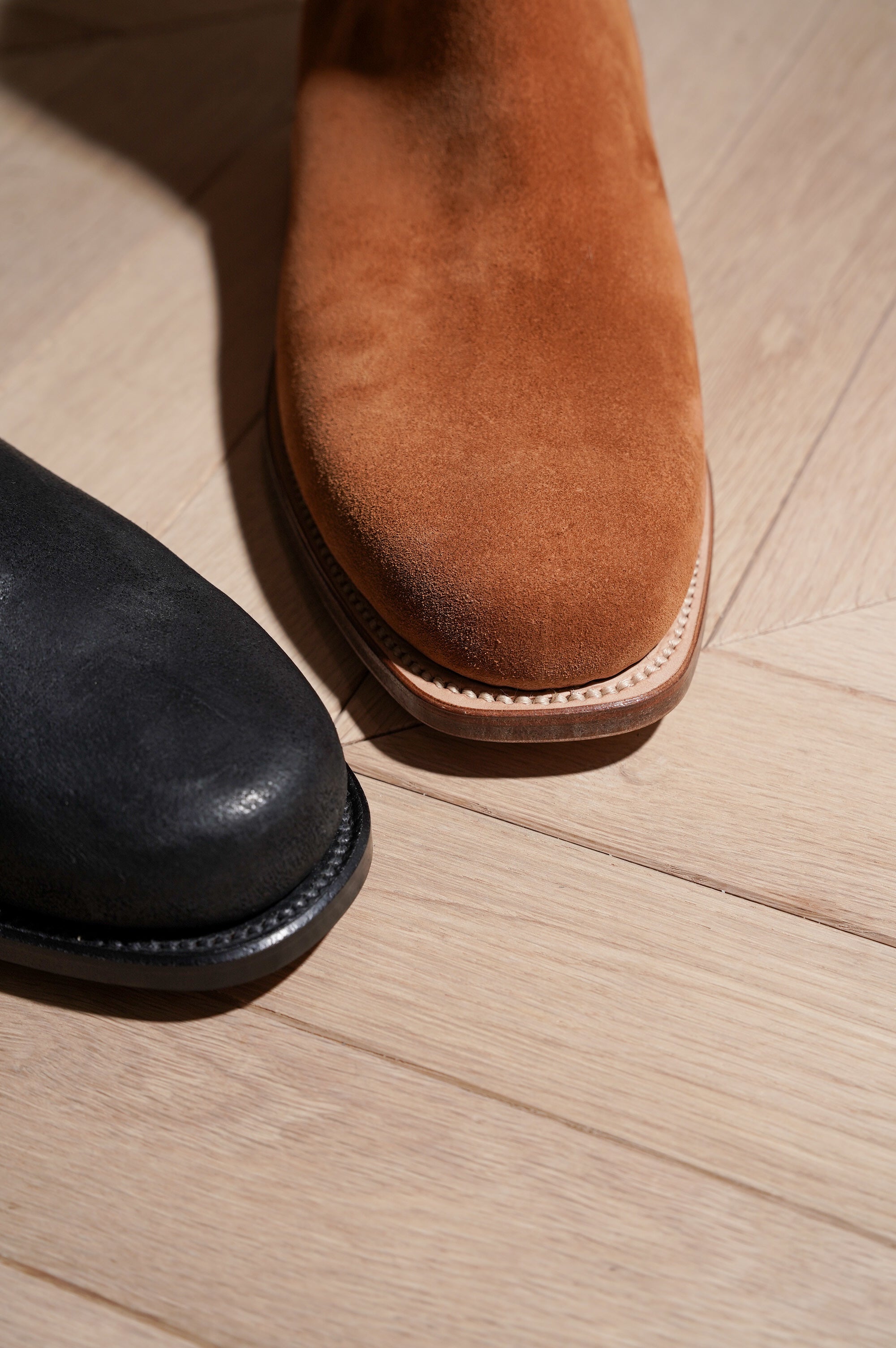 Post Production "Side Zip Boots" [Camel]