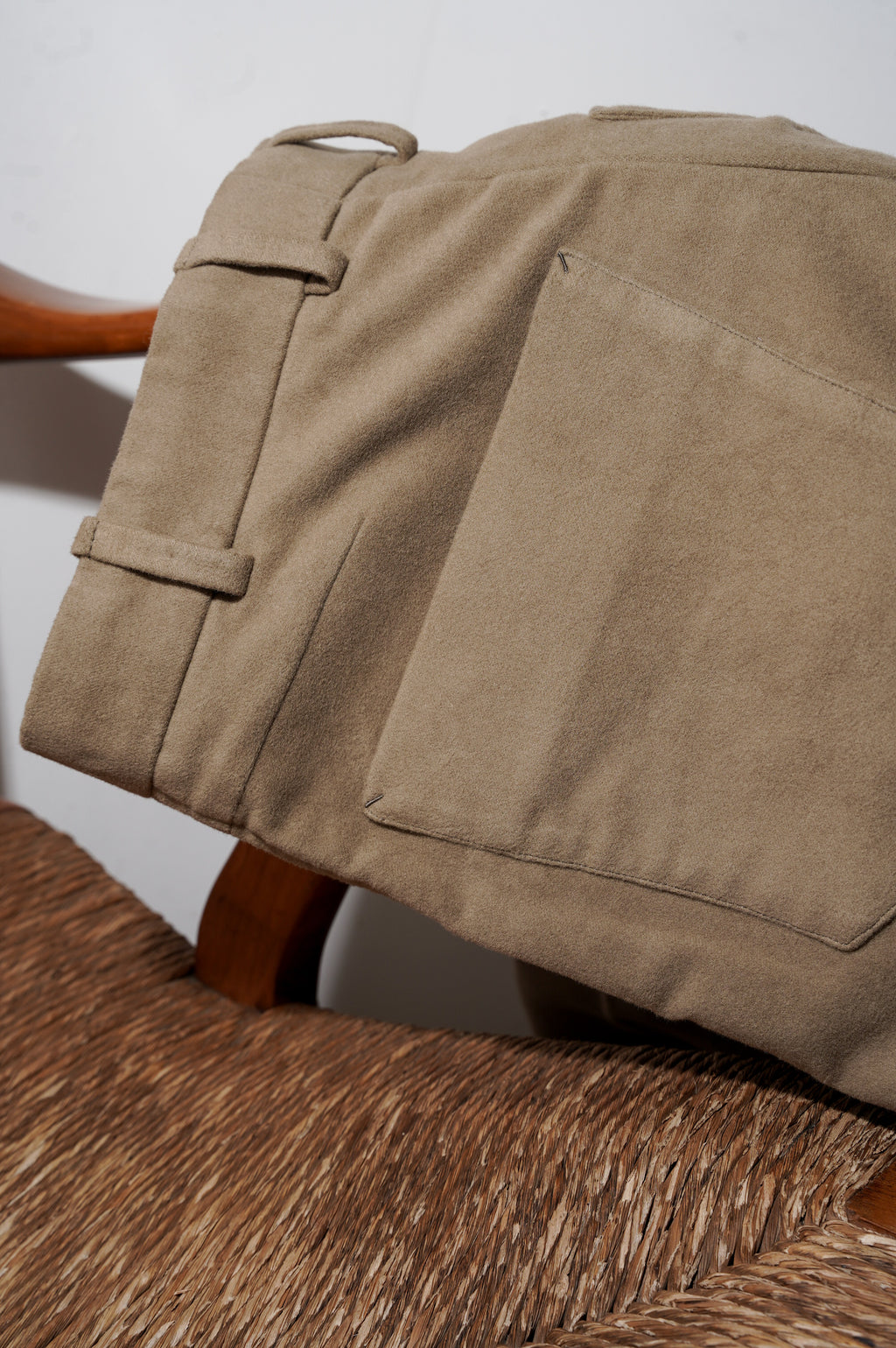 MAATEE&SONS "L POCKET NO PLEATS SLACKS" [SAND]