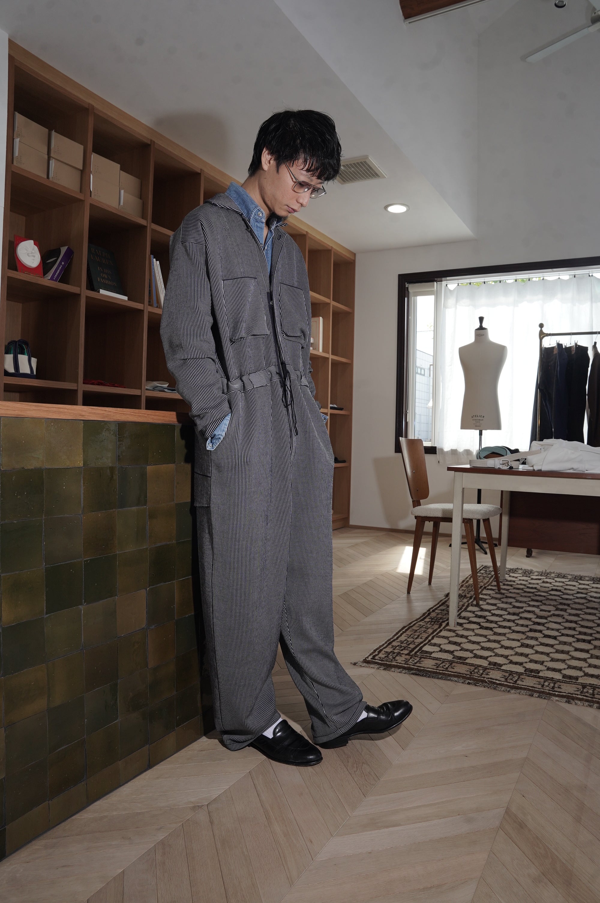 MEIAS "HICKORY KNIT COVERALL" [HICKORY]
