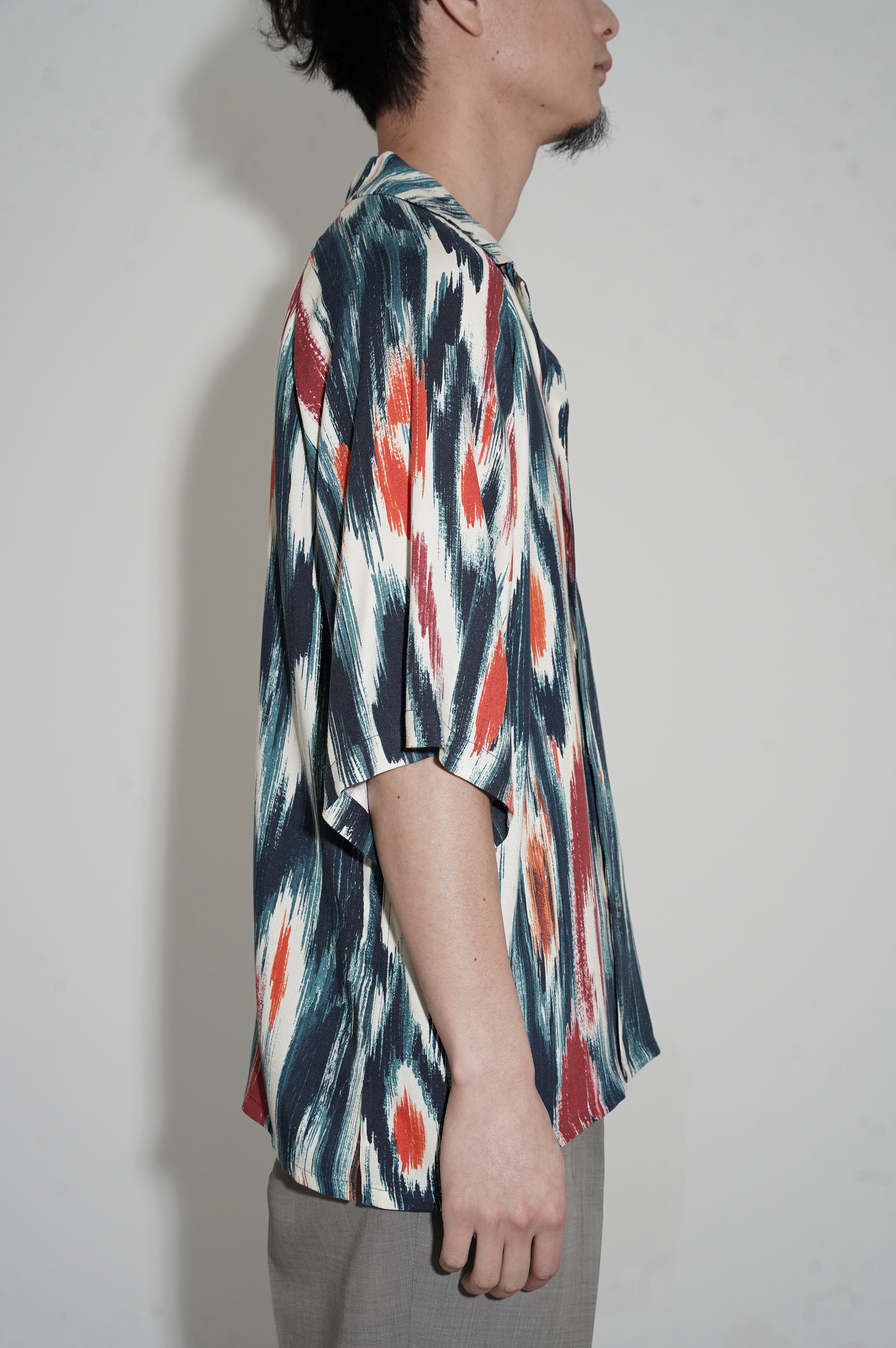 m's braque "ALOHA SHIRT" [BLUE × RED]