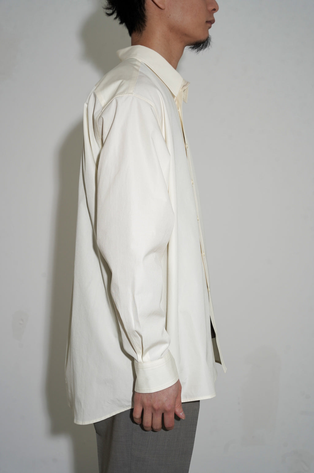 REVERBERATE "REGULAR COLLAR SHIRT" [ECRU]