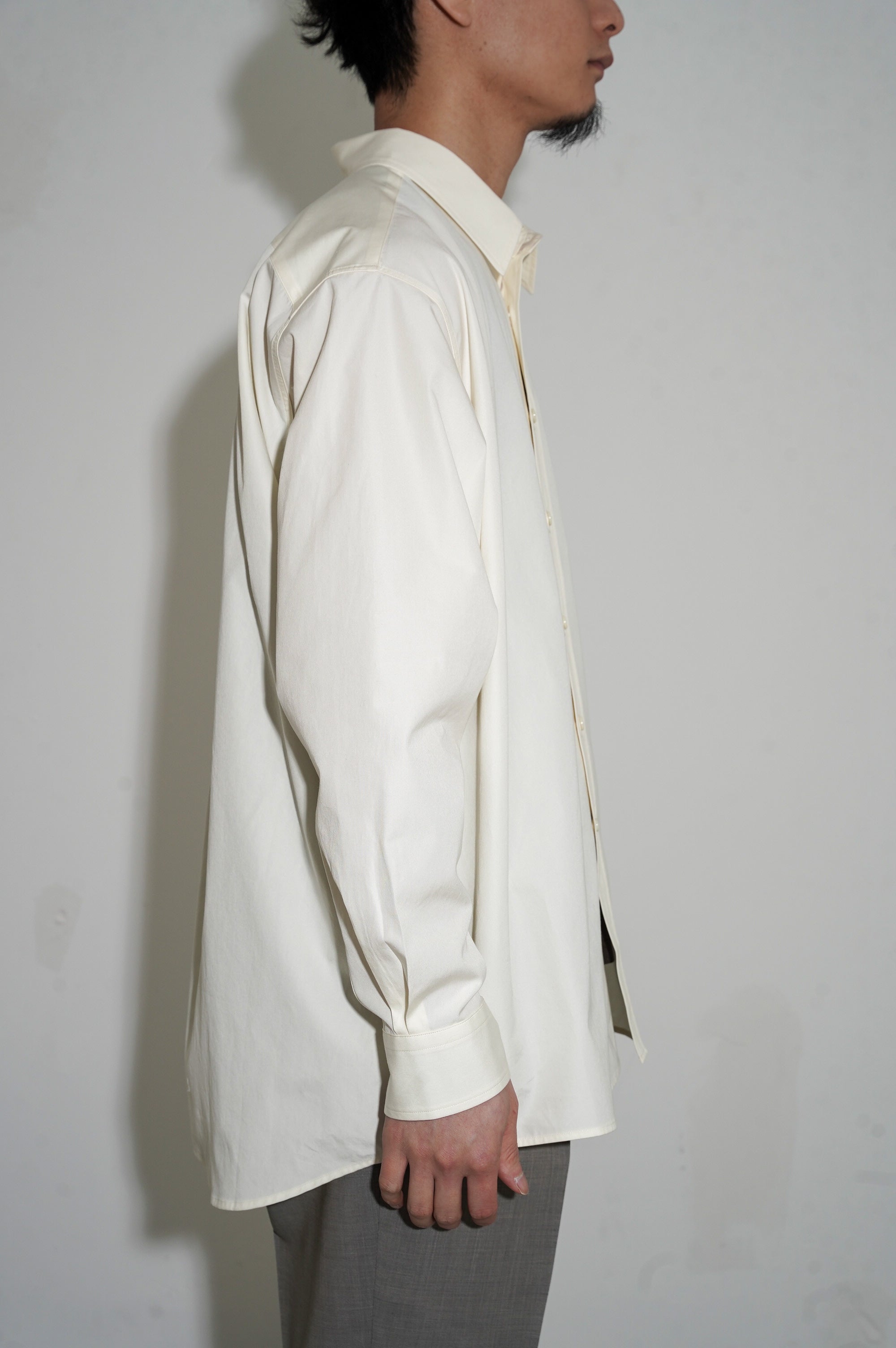 REVERBERATE "REGULAR COLLAR SHIRT" [ECRU]