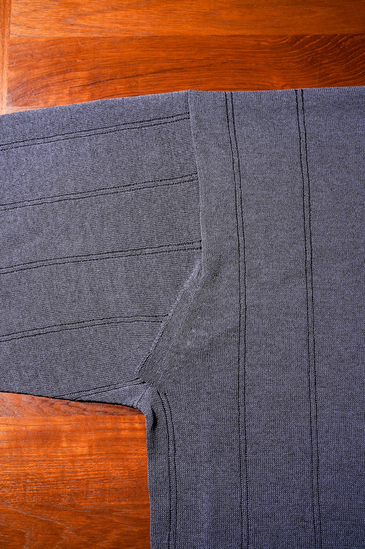 Olde H & Daughter "JYARI JYARI SILK SHIRT C/D" [CHARCOAL]