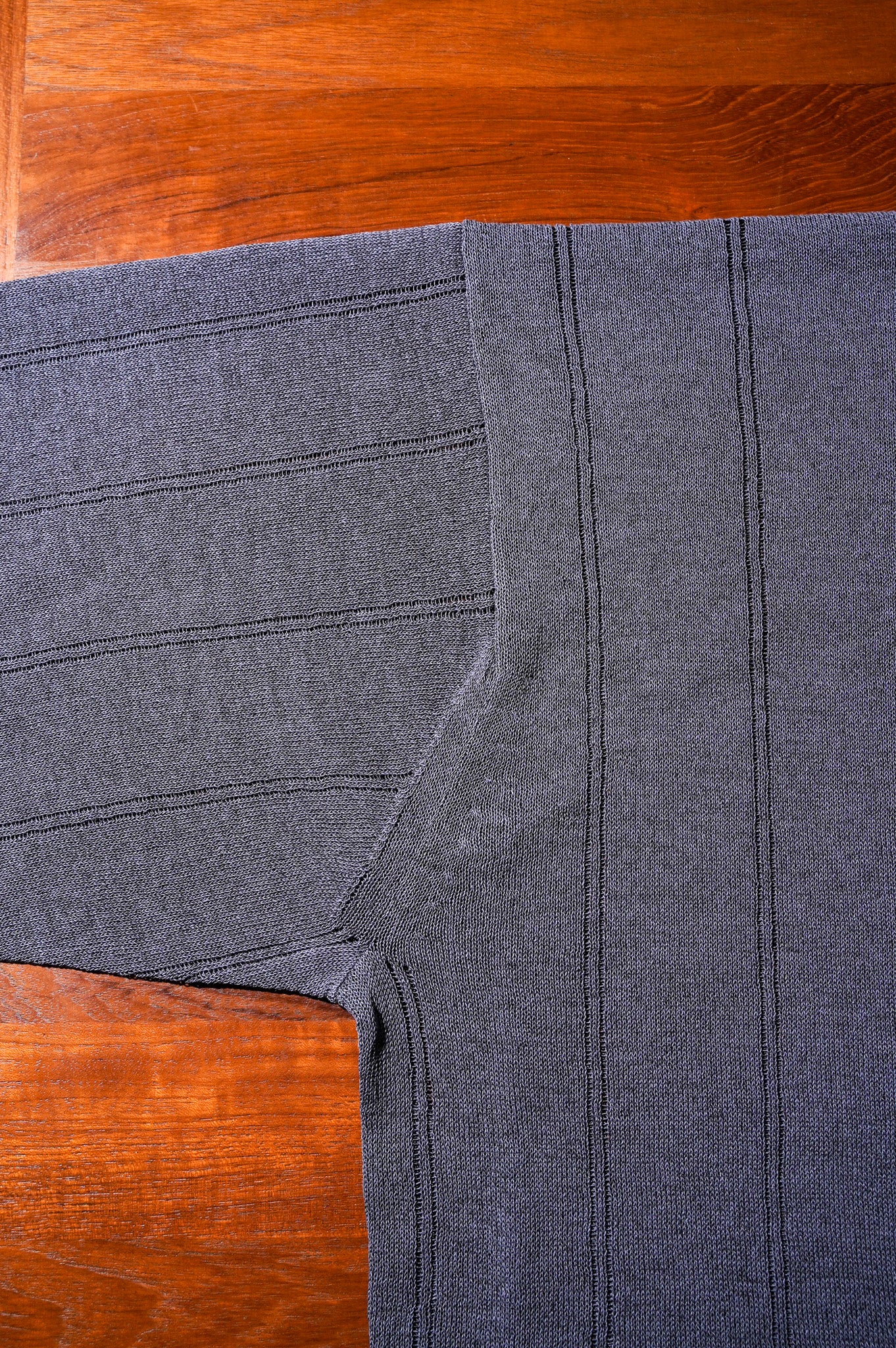 Olde H & Daughter "JYARI JYARI SILK SHIRT C/D" [CHARCOAL]