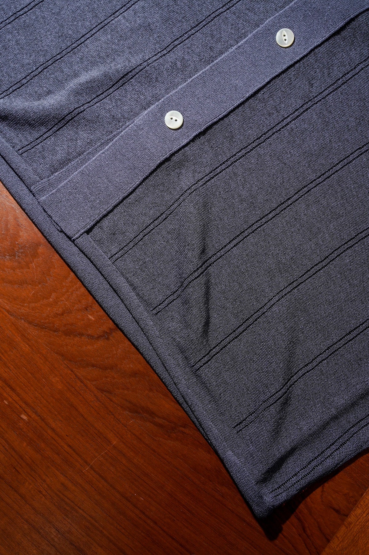 Olde H & Daughter "JYARI JYARI SILK SHIRT C/D" [CHARCOAL]