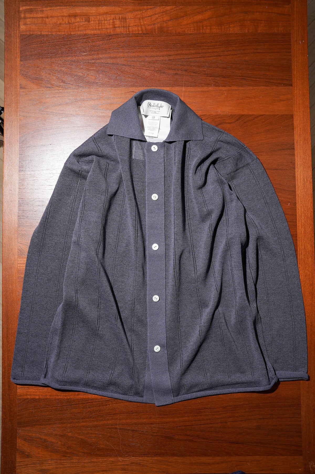 Olde H & Daughter "JYARI JYARI SILK SHIRT C/D" [CHARCOAL]