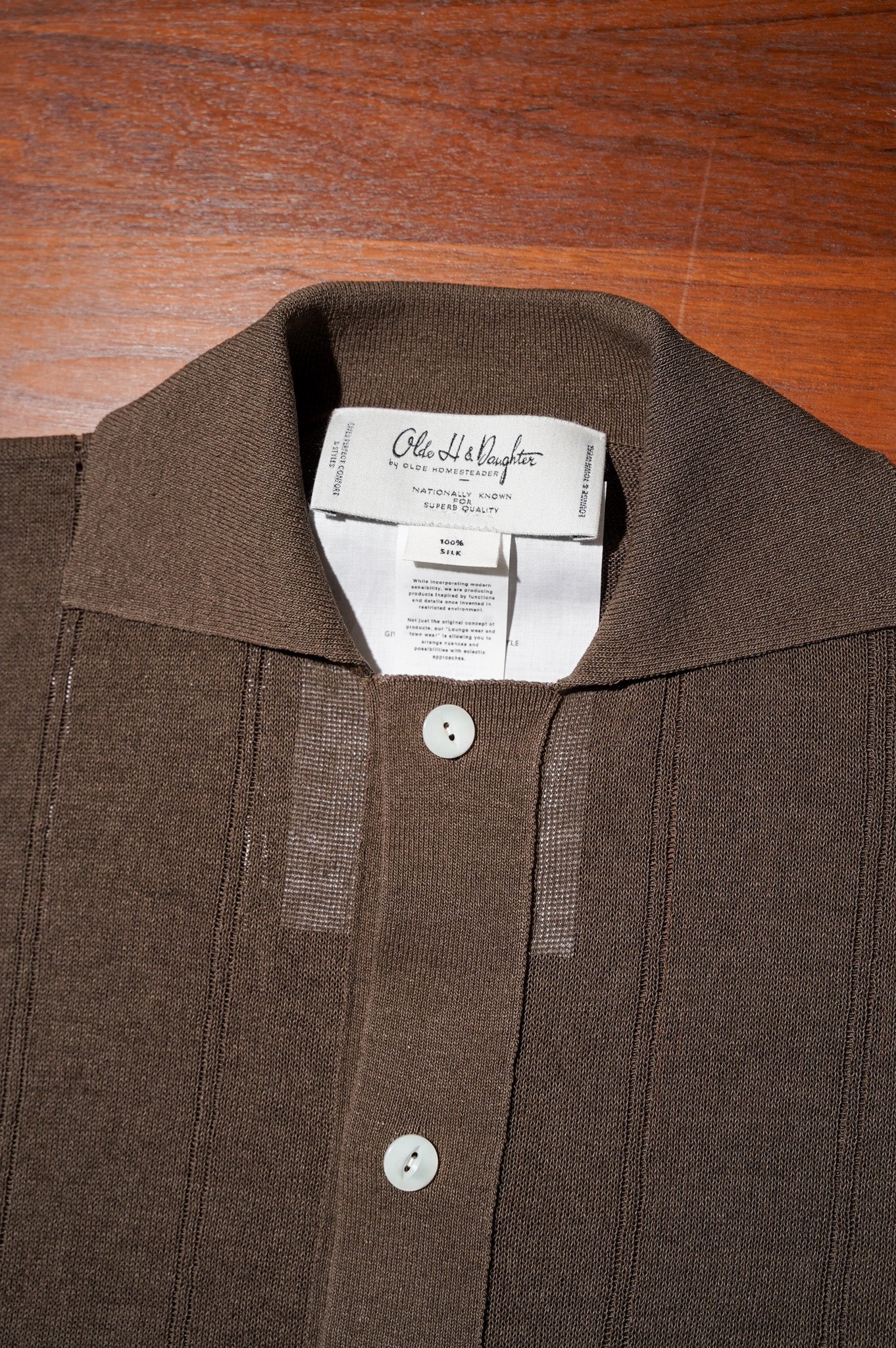 Olde H & Daughter "JYARI JYARI SILK SHIRT C/D" [ARGAE]