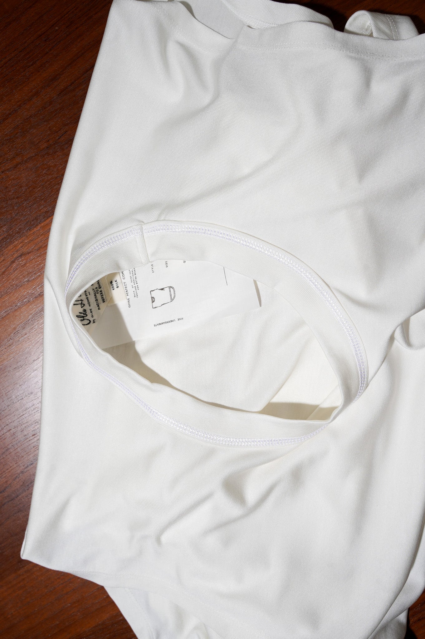 Olde H & Daughter "Silk Tight Tension MIDDLE PLAIN STITCHES N/S" [OFF WHITE]
