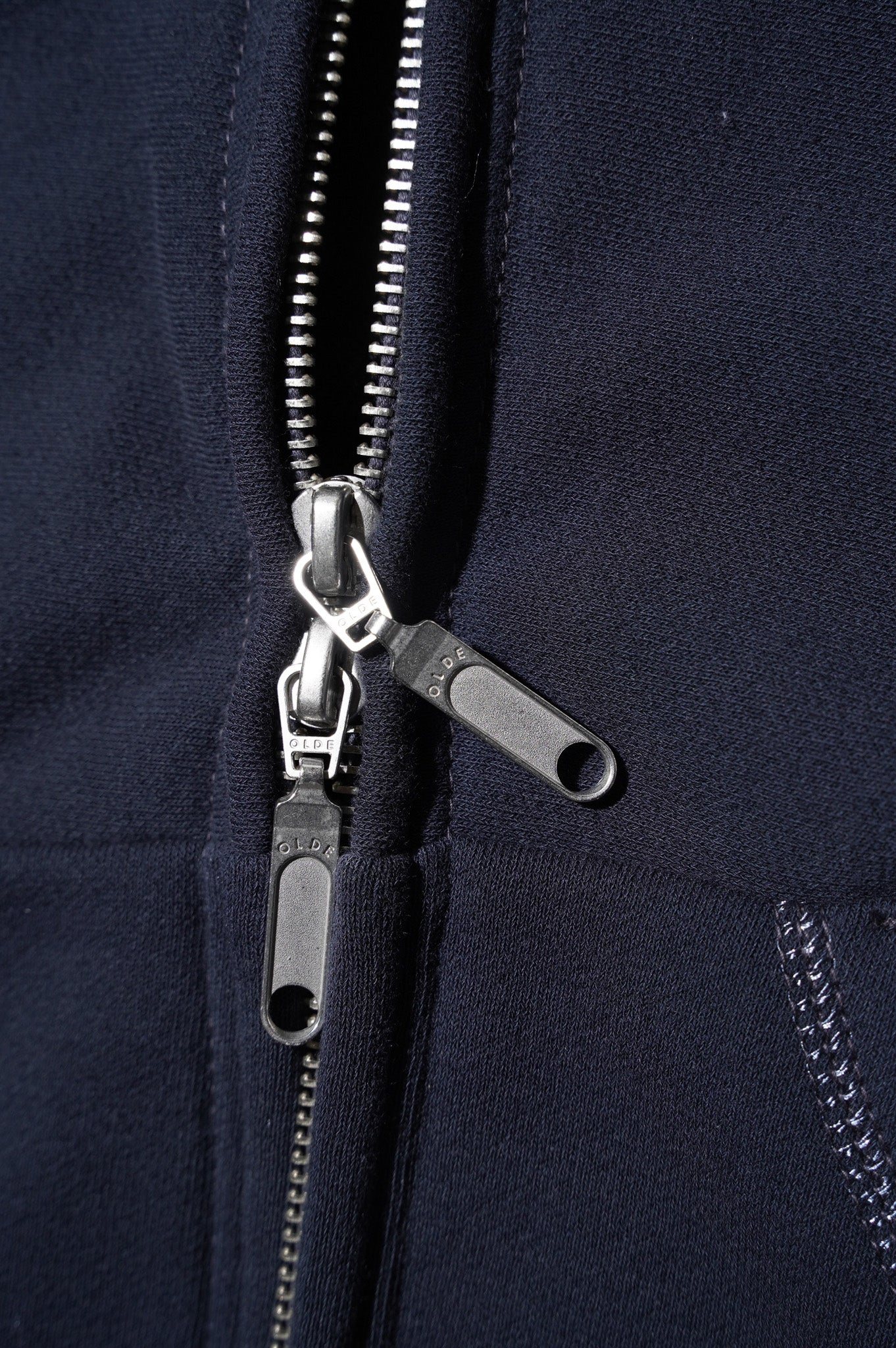 YE OLDE AND NEWMAN "HOODED FULL ZIP TOP" [DARK NAVY]