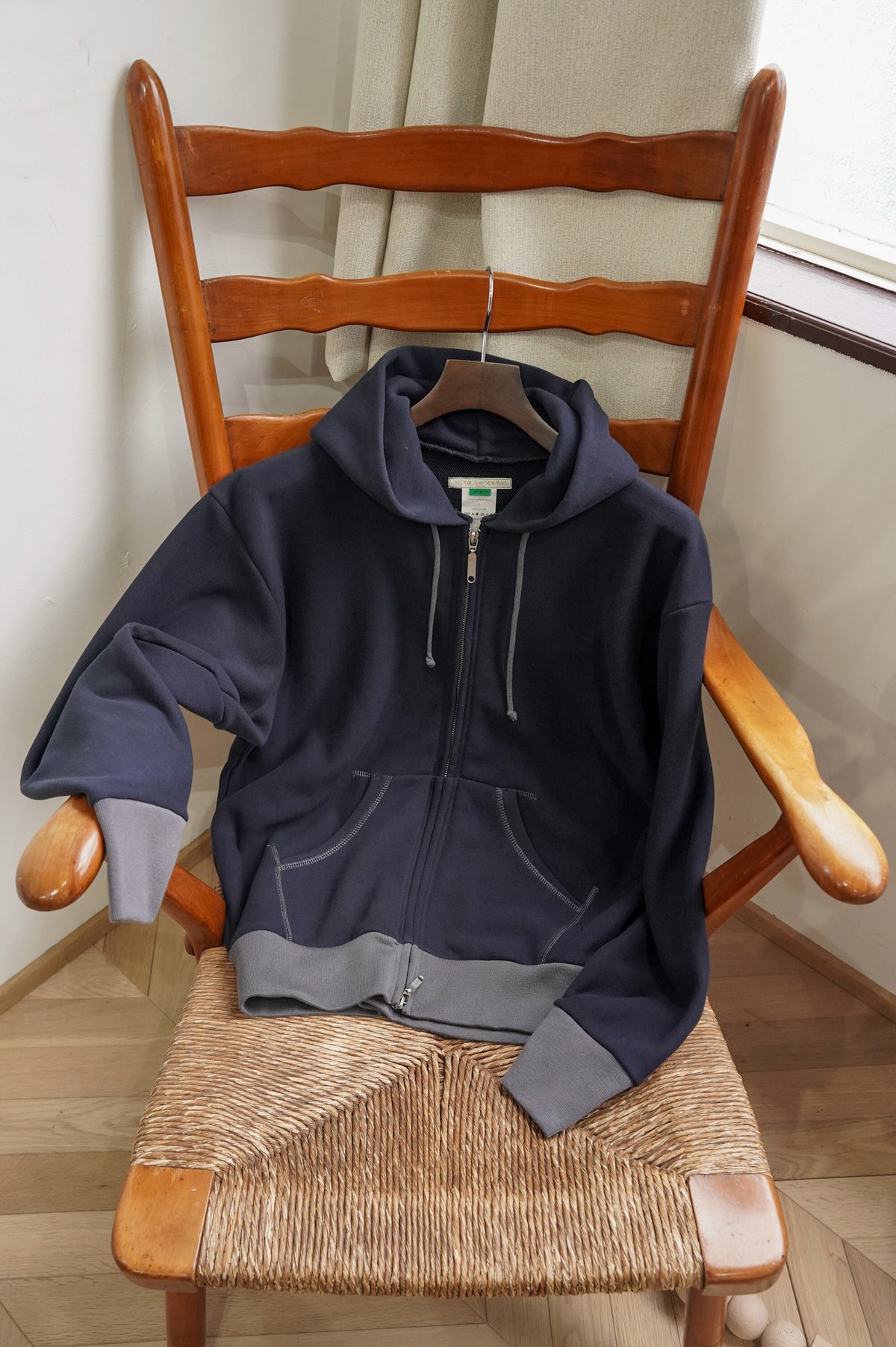 YE OLDE AND NEWMAN "HOODED FULL ZIP TOP" [DARK NAVY]