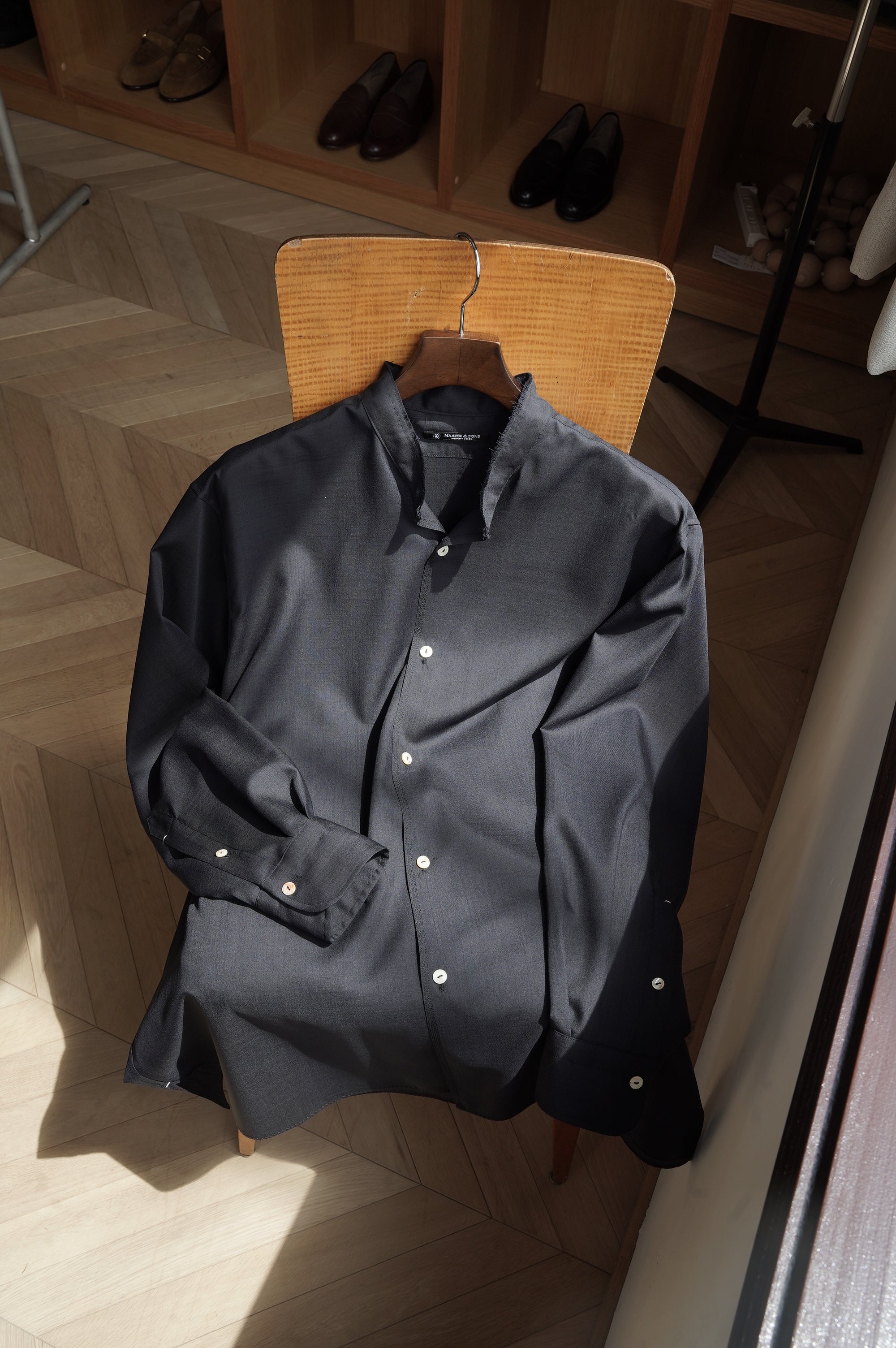 MAATEE&SONS "ARTI SHIRTS H WOOL" [NAVY]