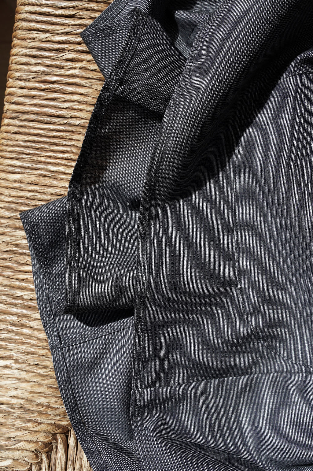MAATEE&SONS "折って追ってJACKET H WOOL SILK" [NAVY PIN]