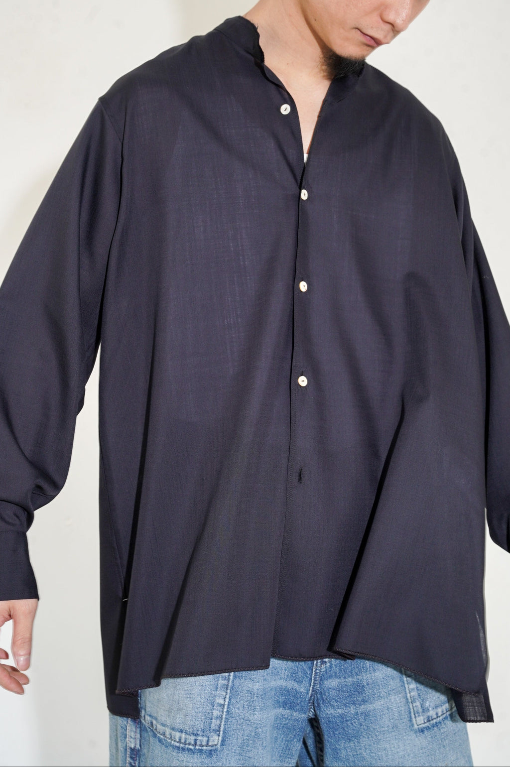 MAATEE&SONS "ARTI SHIRTS H WOOL" [NAVY]