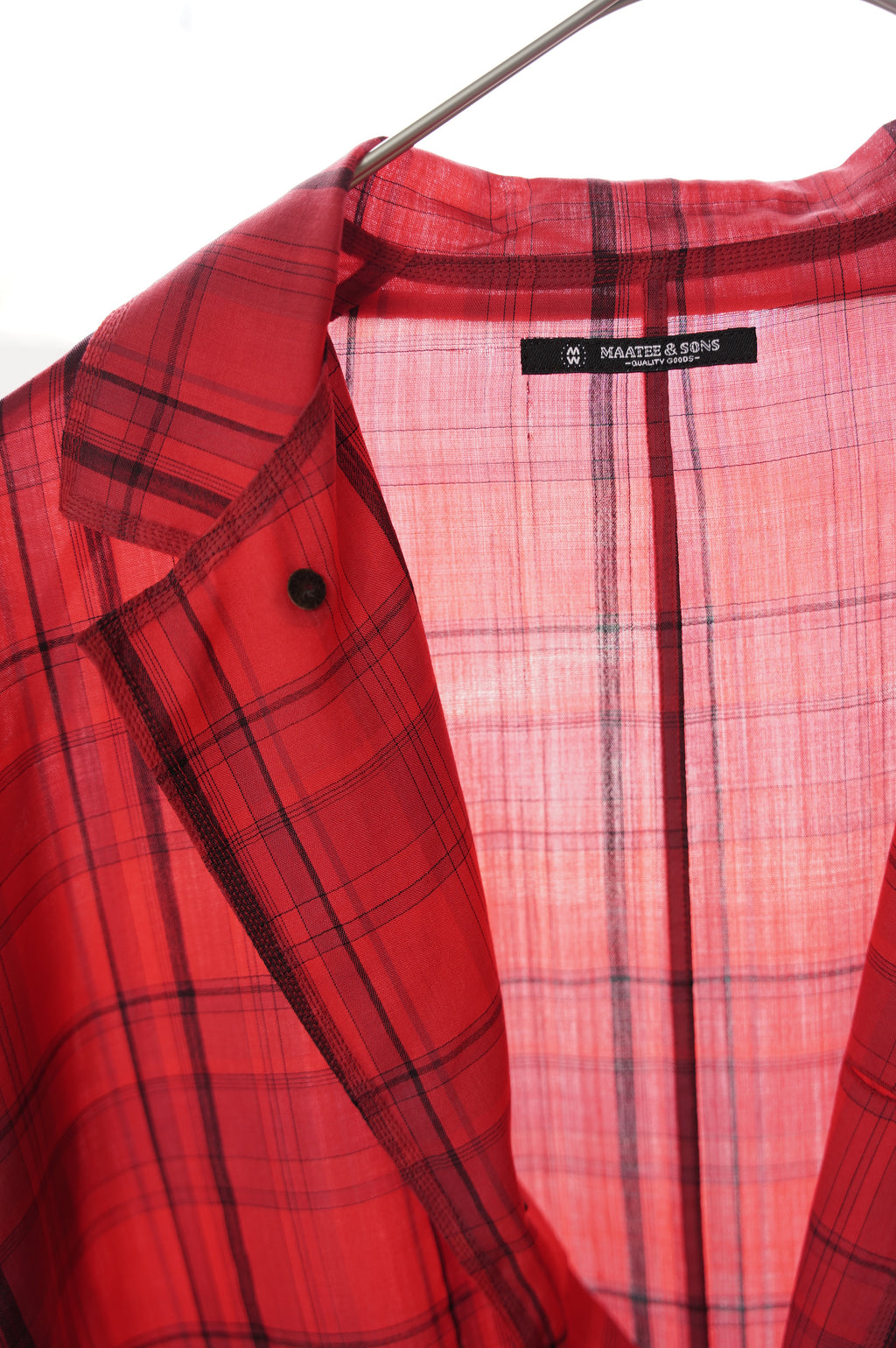 MAATEE&SONS "折って折ってJACKET H WOOL CHECK" [RED]