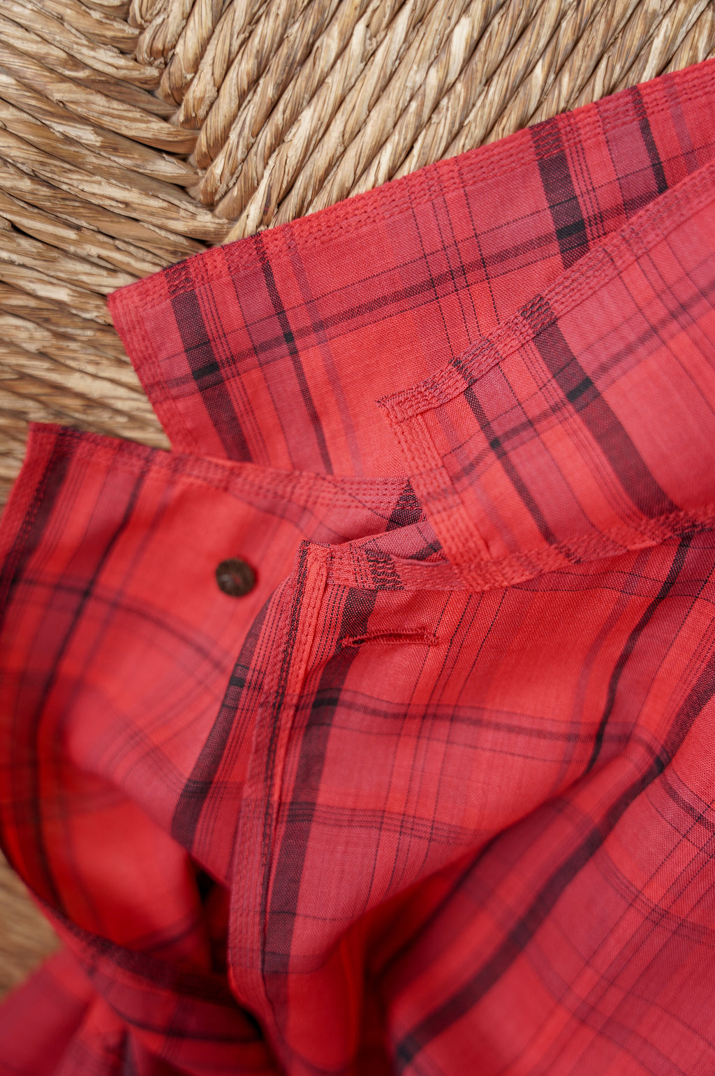 MAATEE&SONS "折って折ってJACKET H WOOL CHECK" [RED]