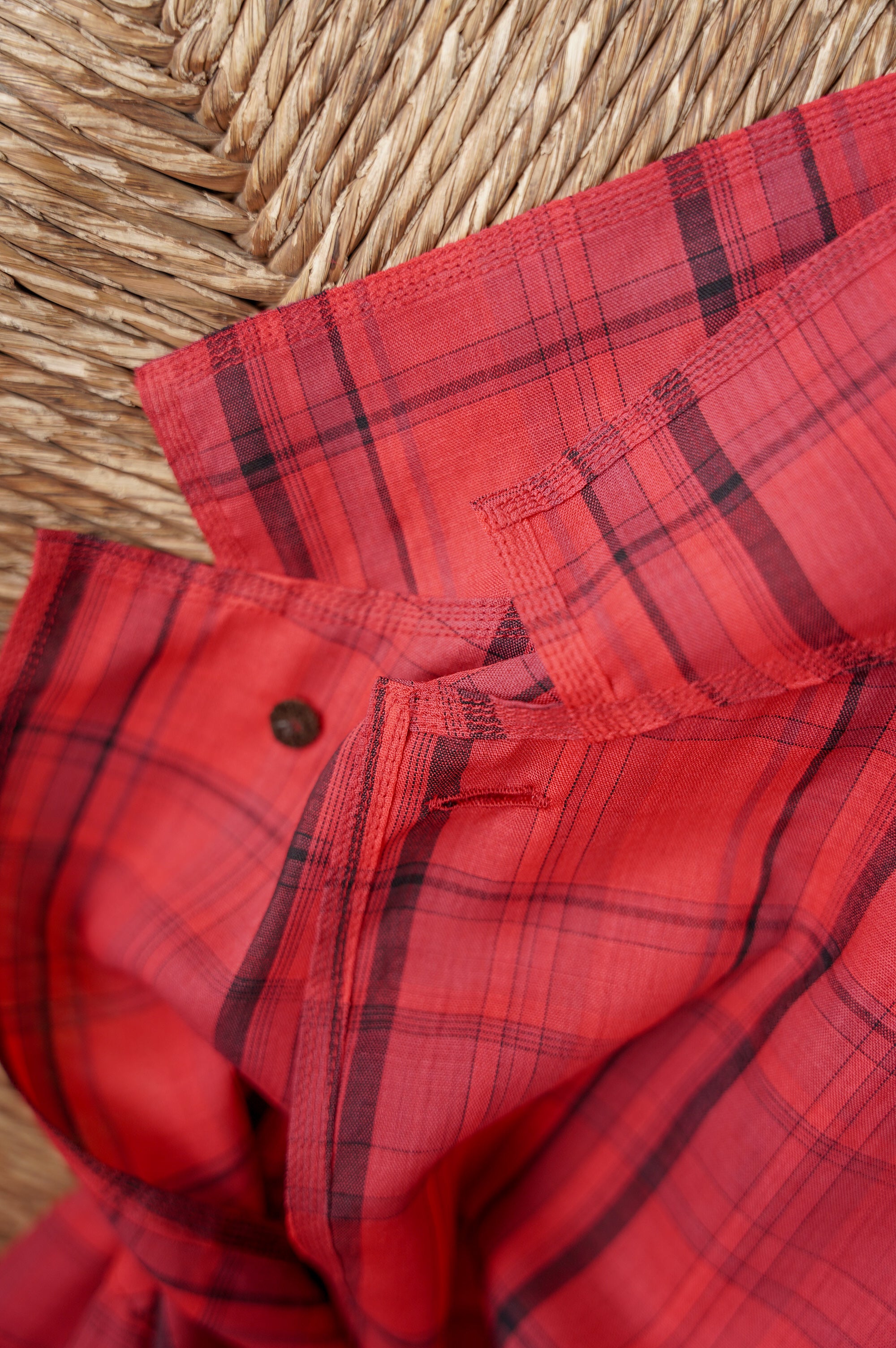 MAATEE&SONS "折って折ってJACKET H WOOL CHECK" [RED]