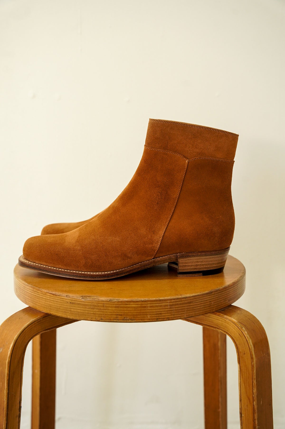 Post Production "Side Zip Boots" [Camel]