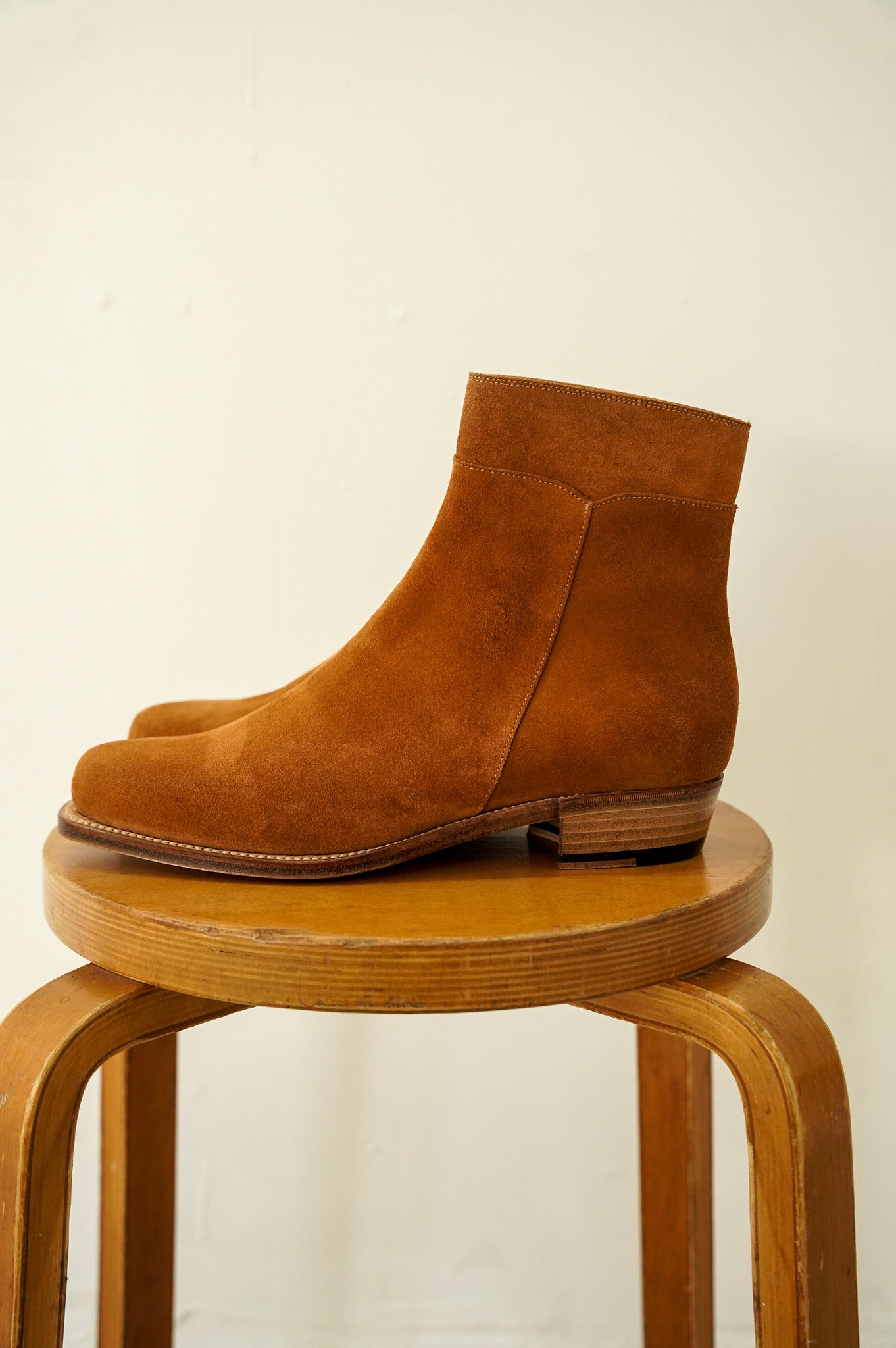 Post Production "Side Zip Boots" [Camel]