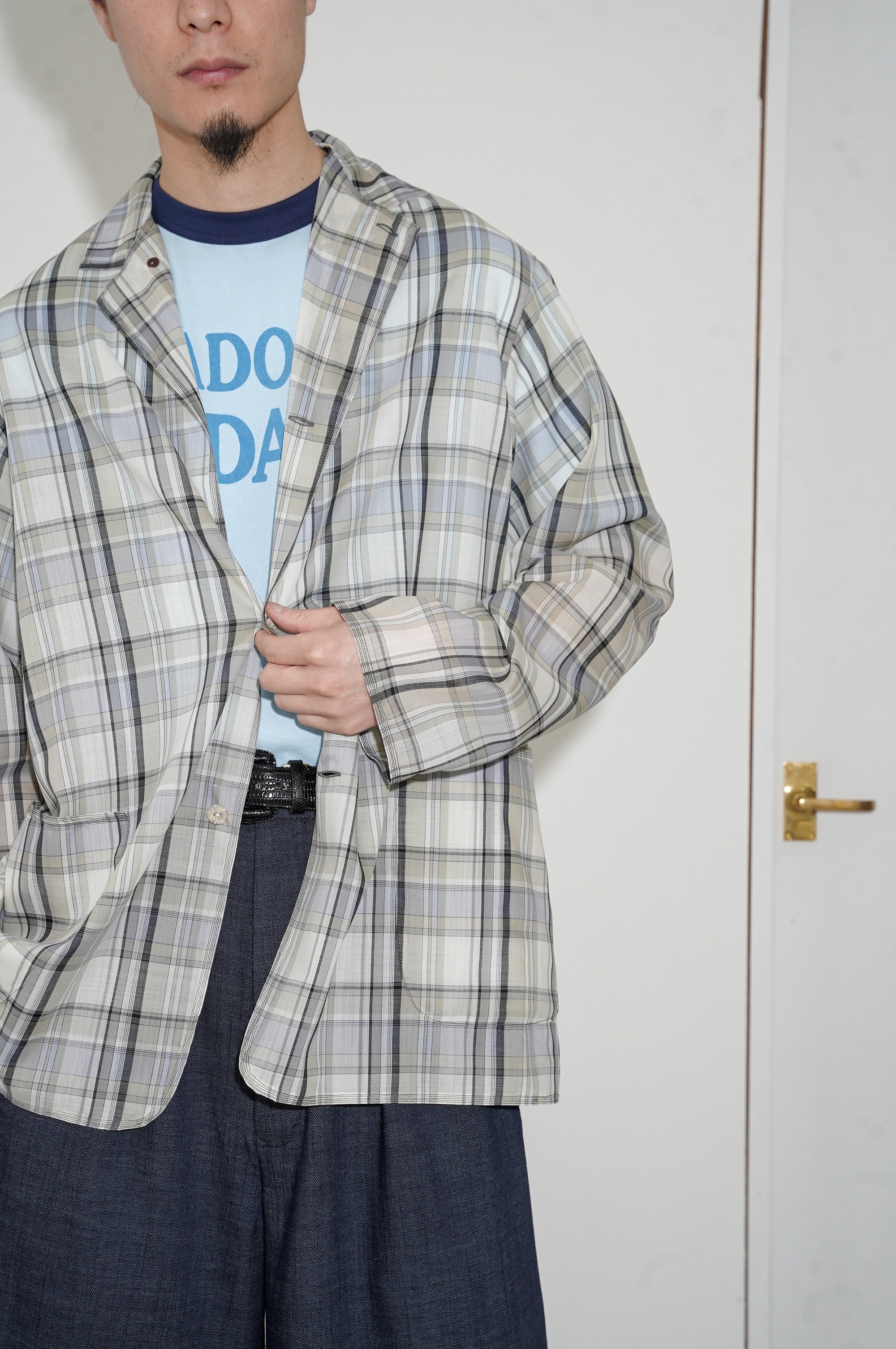 MAATEE&SONS "折って折ってJACKET H WOOL CHECK" [MIX]