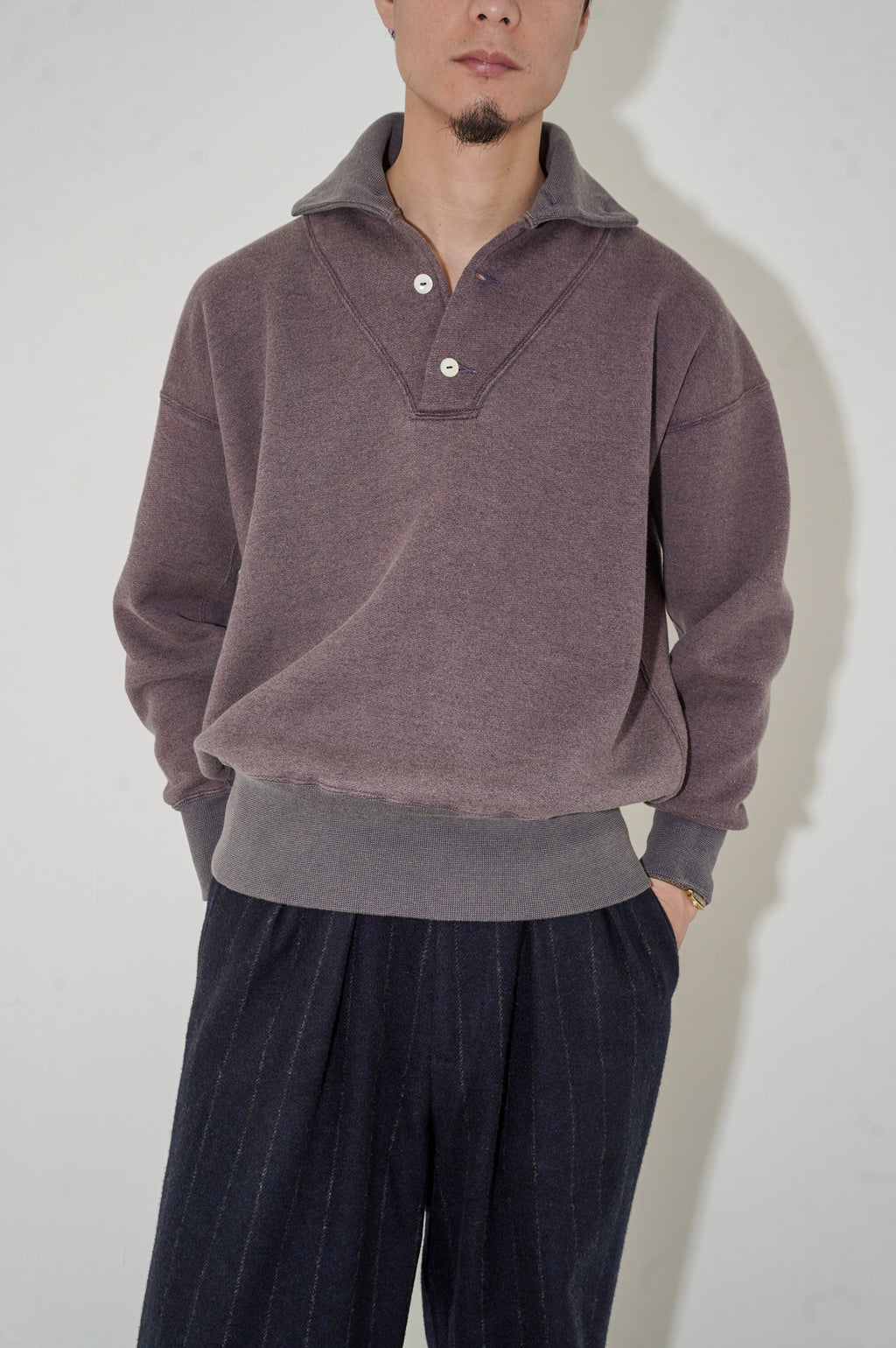 Olde Homesteader Extra Cotton Fleece "Stand Collar Long Sleeve"