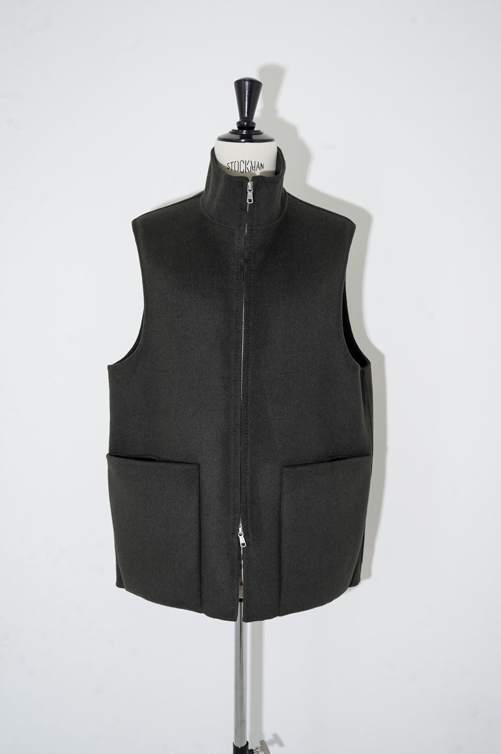 MAATEE&SONS "W Face Zip Vest" [Deep Khaki]