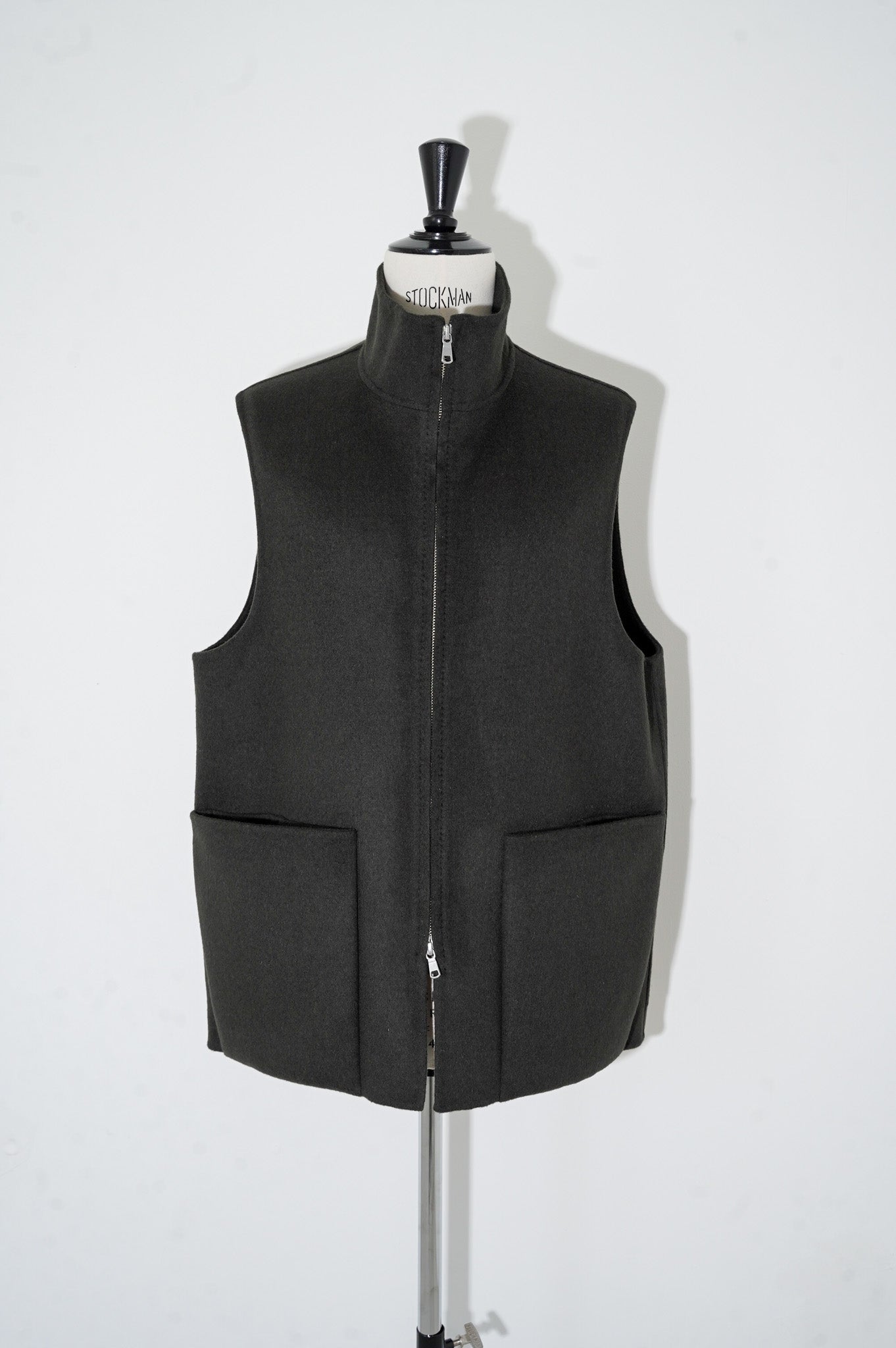 MAATEE&SONS "W Face Zip Vest" [Deep Khaki]