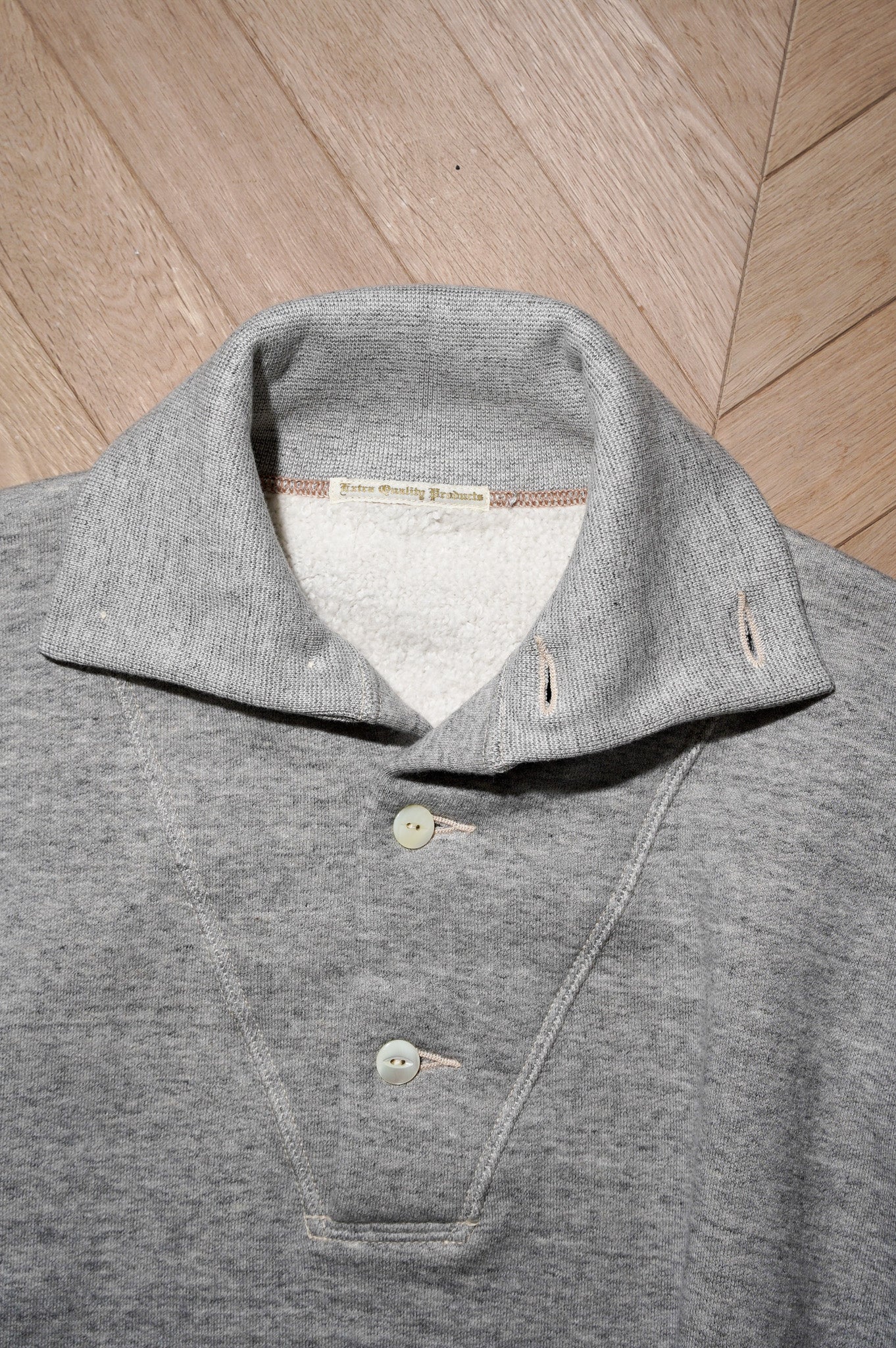 Olde Homesteader "Stand Collar Long Sleeve" [Top Gray]