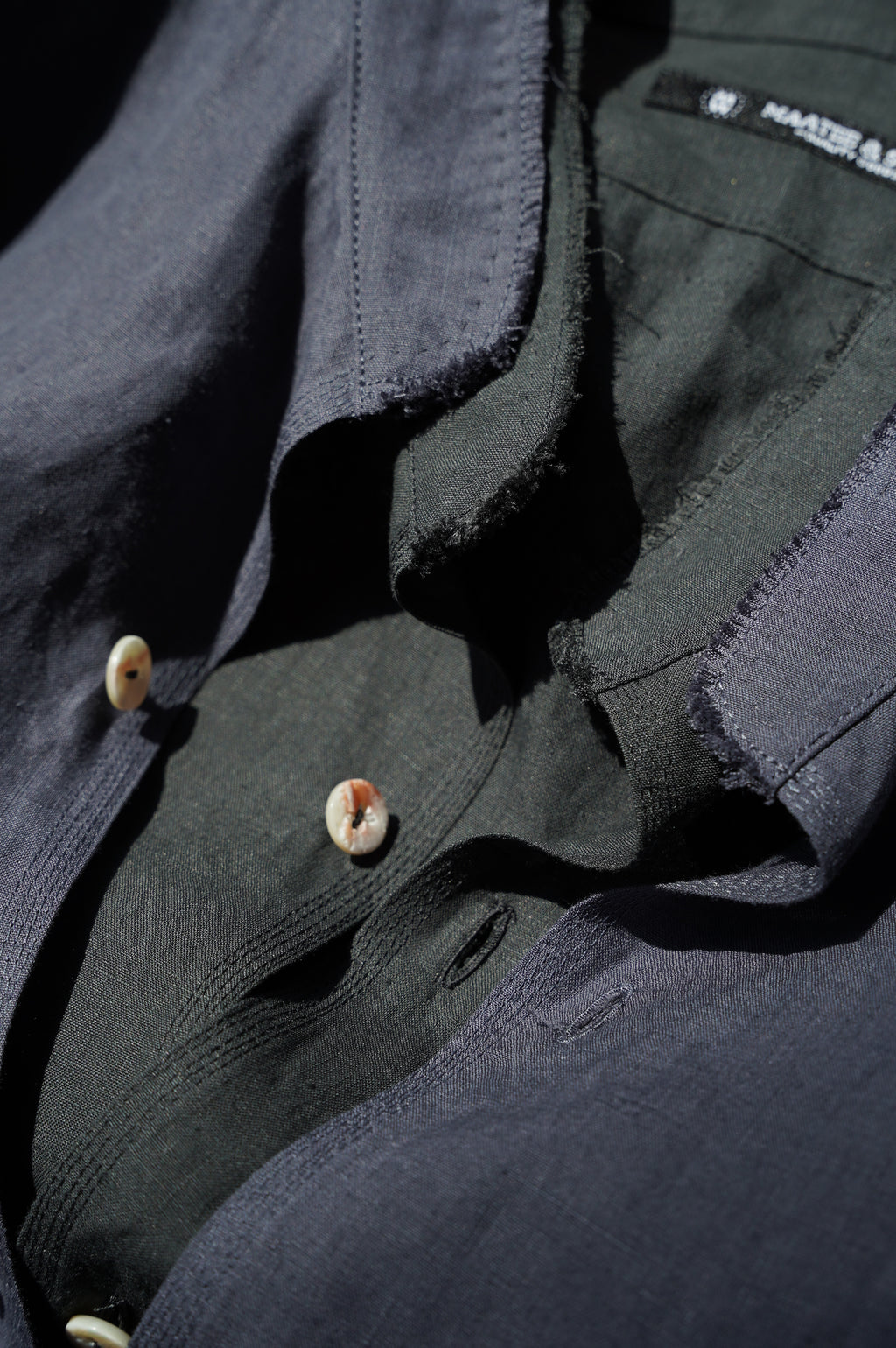 MAATEE&SONS "ARTI SHIRTS SUPER FINE HEMP" [擦れたNAVY]