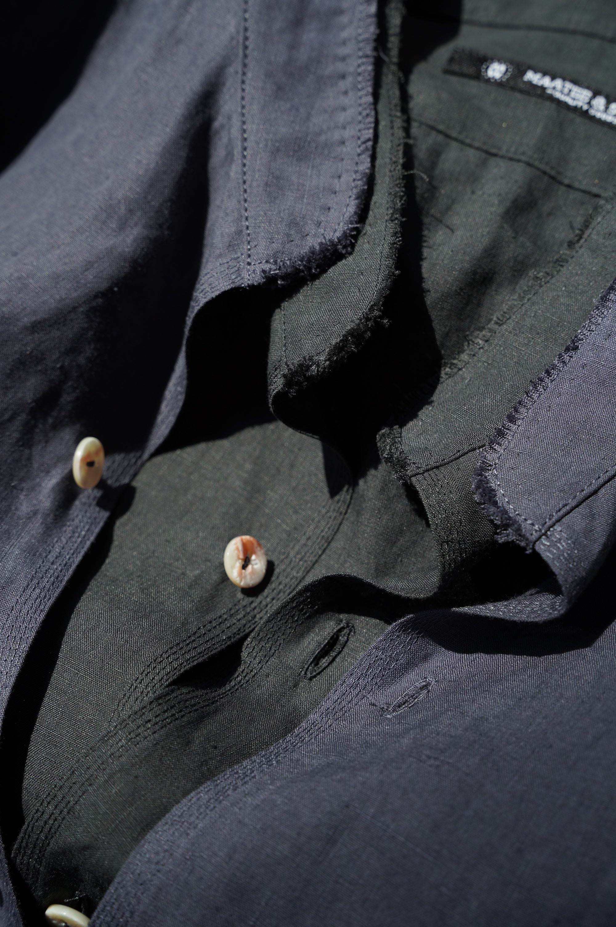 MAATEE&SONS "ARTI SHIRTS SUPER FINE HEMP" [擦れたNAVY]
