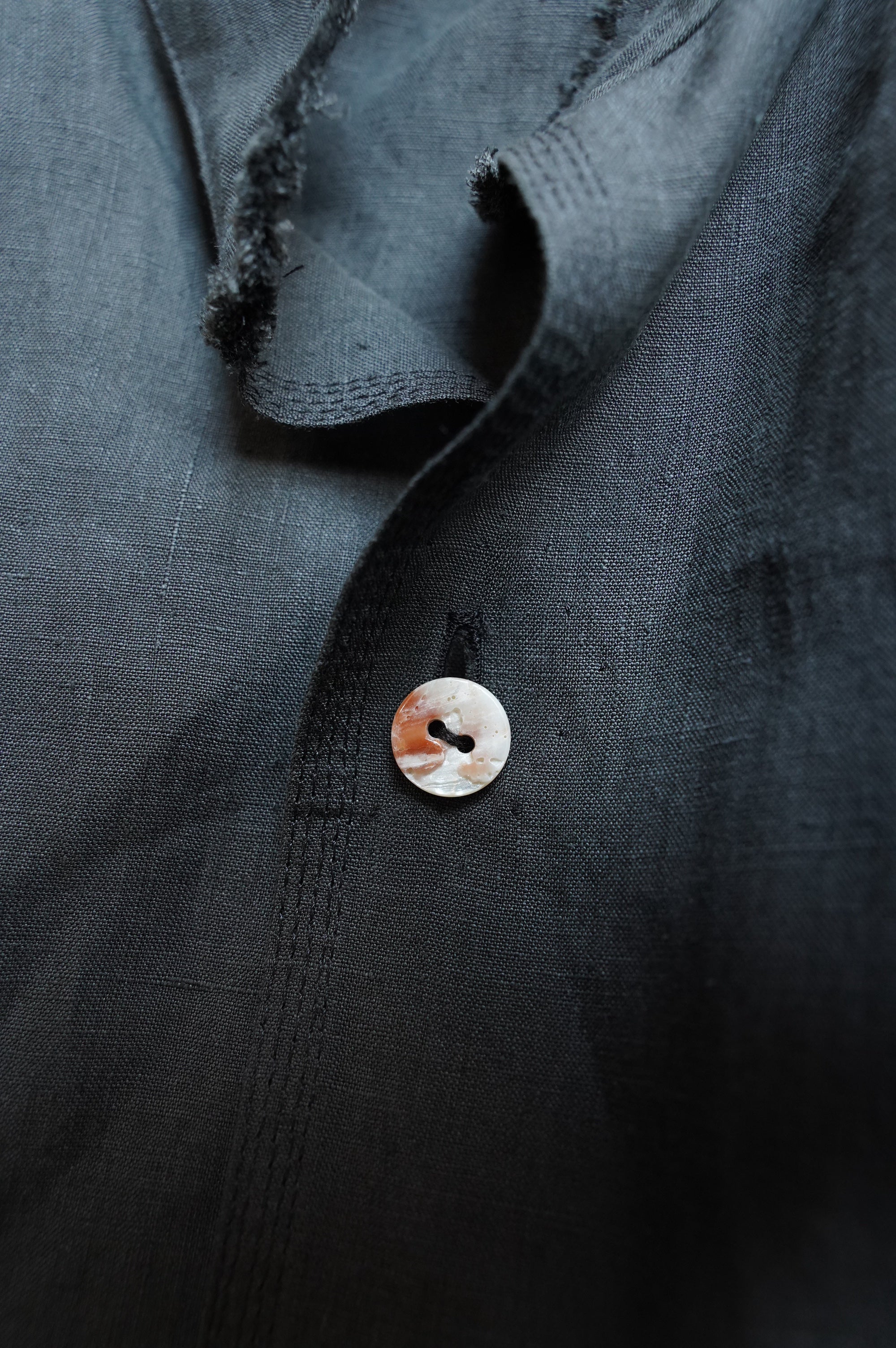 MAATEE&SONS "ARTI SHIRTS SUPER FINE HEMP" [FADE BLACK]