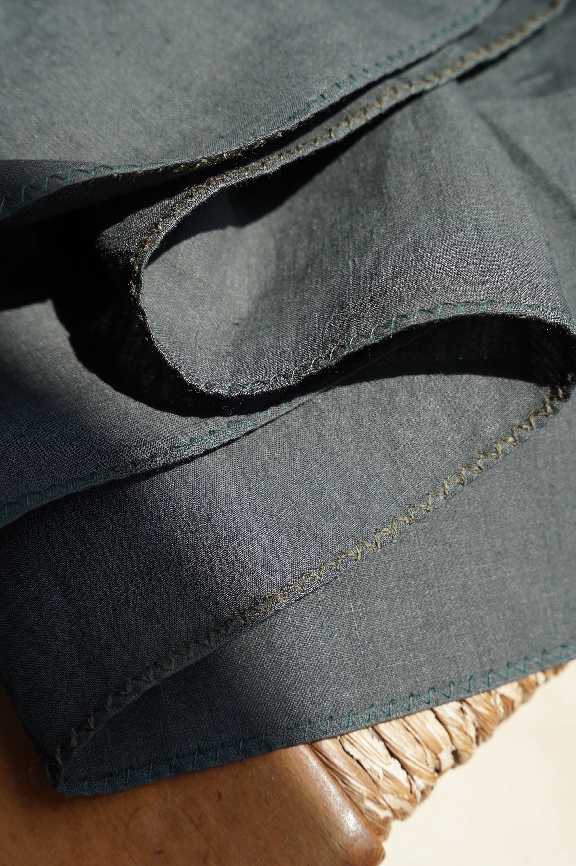 MAATEE&SONS "ARTI SHIRTS SUPER FINE HEMP" [FADE BLACK]