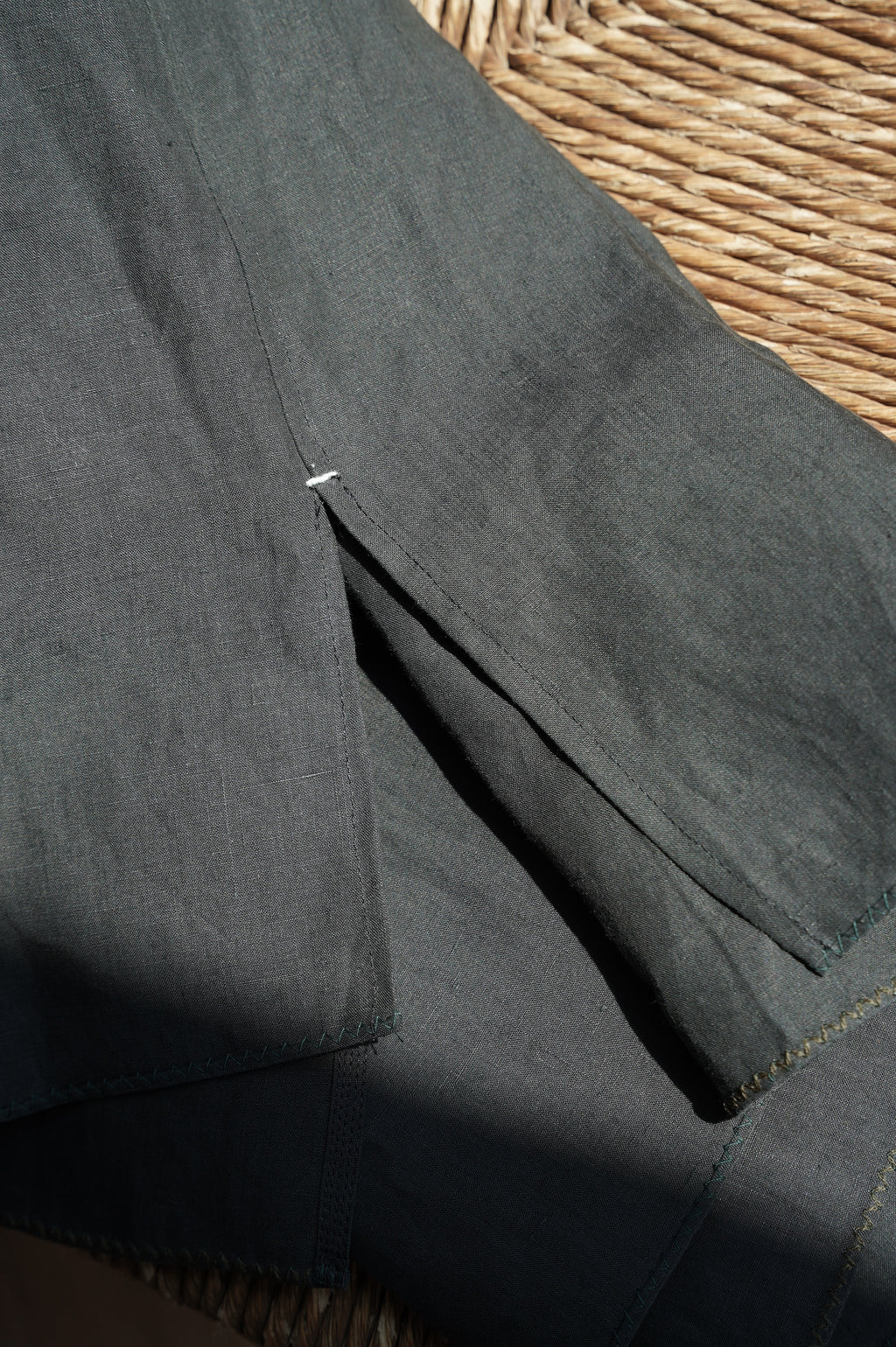 MAATEE&SONS "ARTI SHIRTS SUPER FINE HEMP" [FADE BLACK]