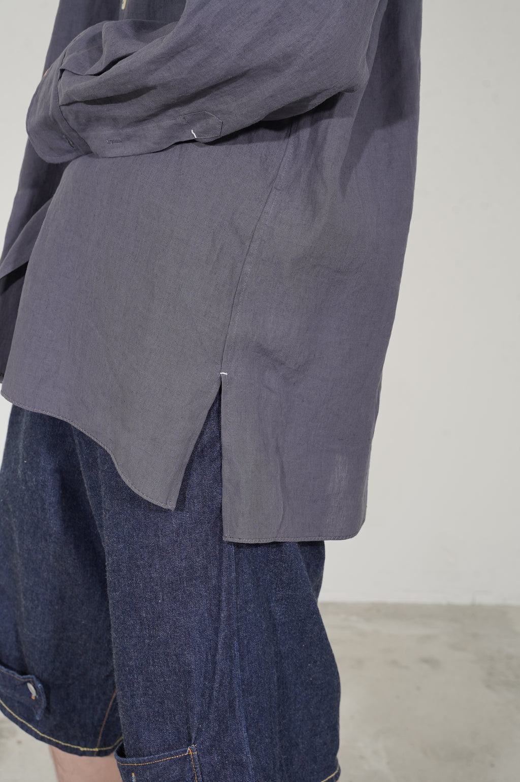 MAATEE&SONS "ARTI SHIRTS SUPER FINE HEMP" [擦れたNAVY]