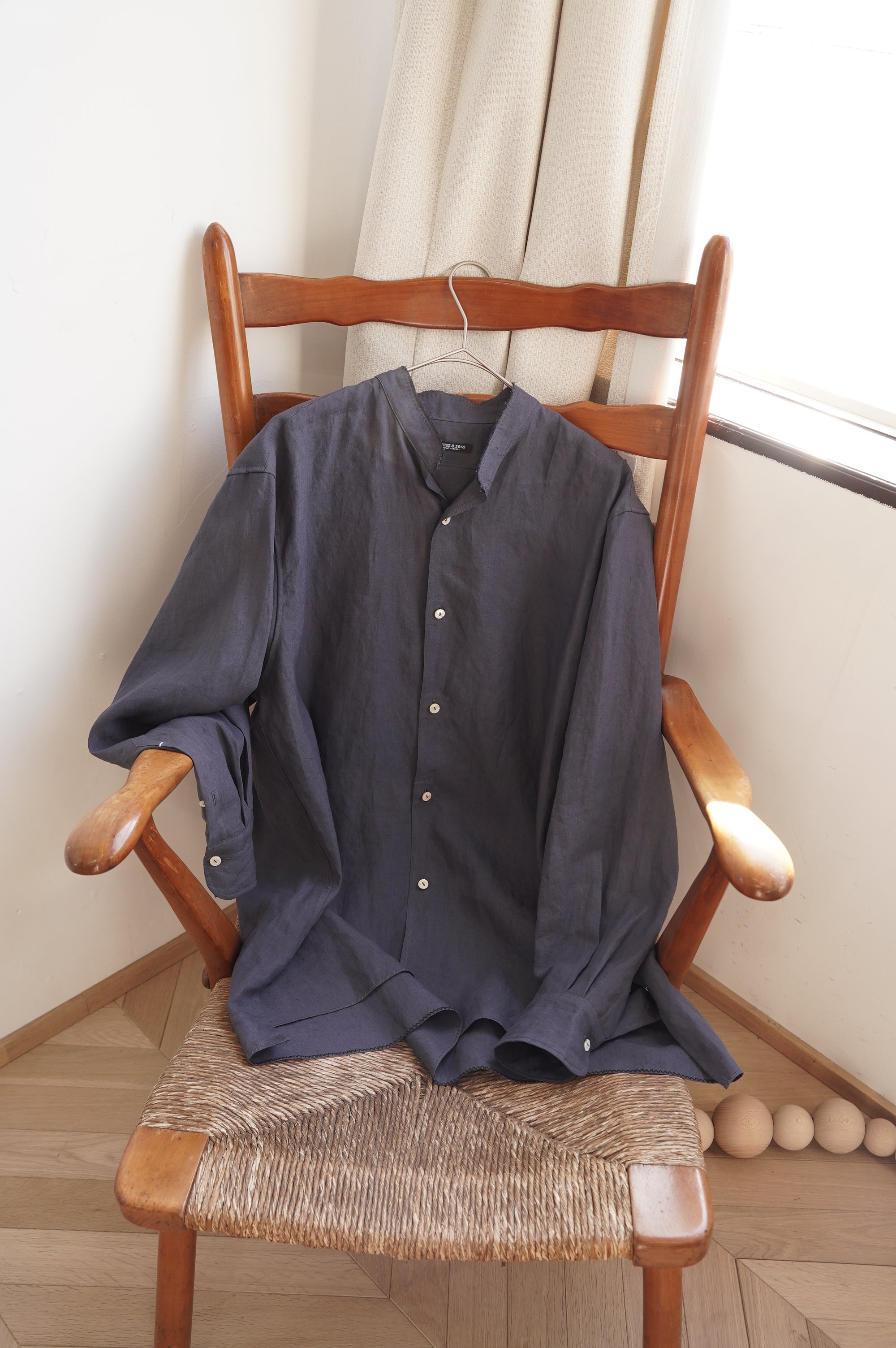 MAATEE&SONS "ARTI SHIRTS SUPER FINE HEMP" [擦れたNAVY]