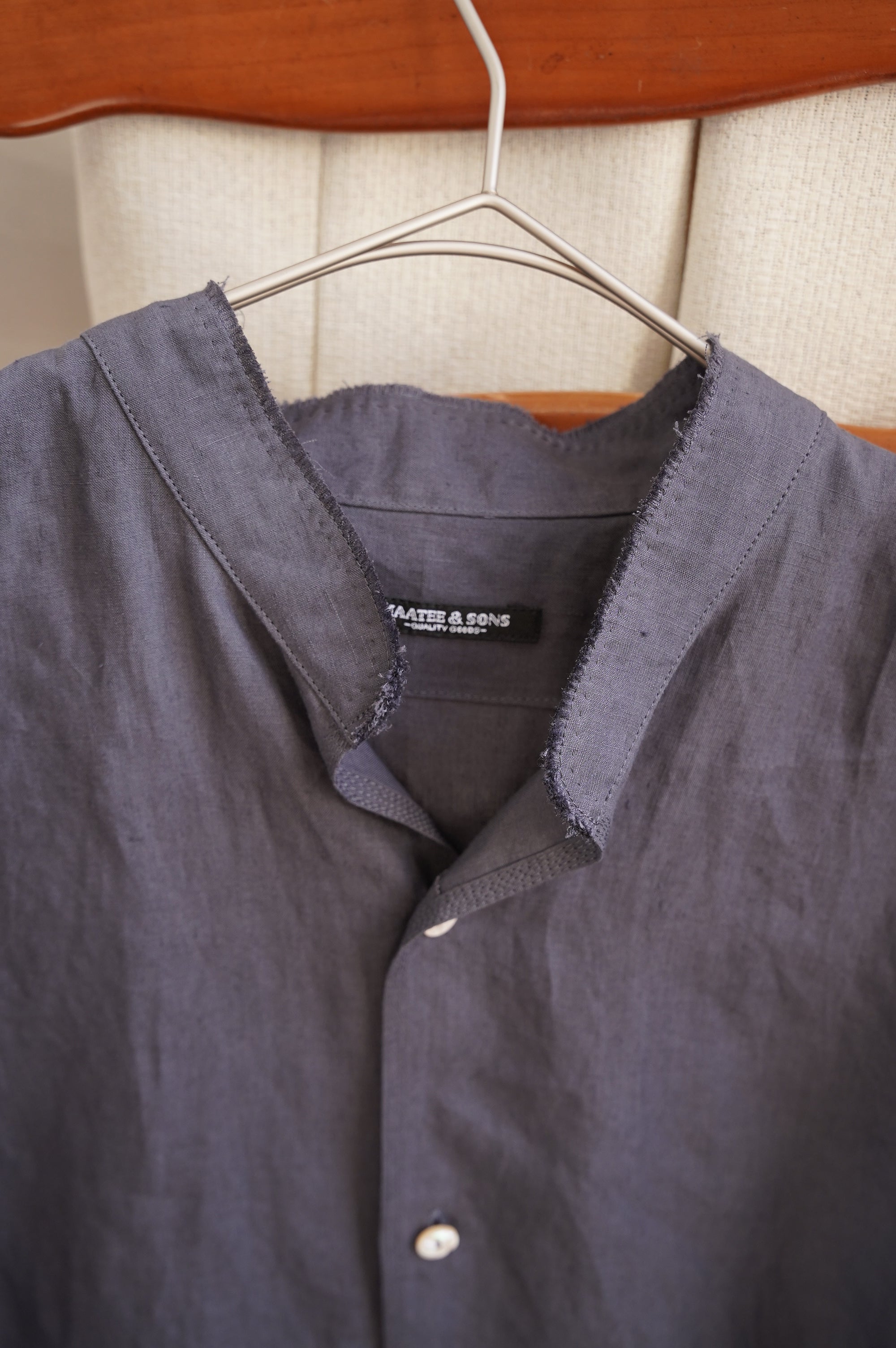 MAATEE&SONS "ARTI SHIRTS SUPER FINE HEMP" [擦れたNAVY]